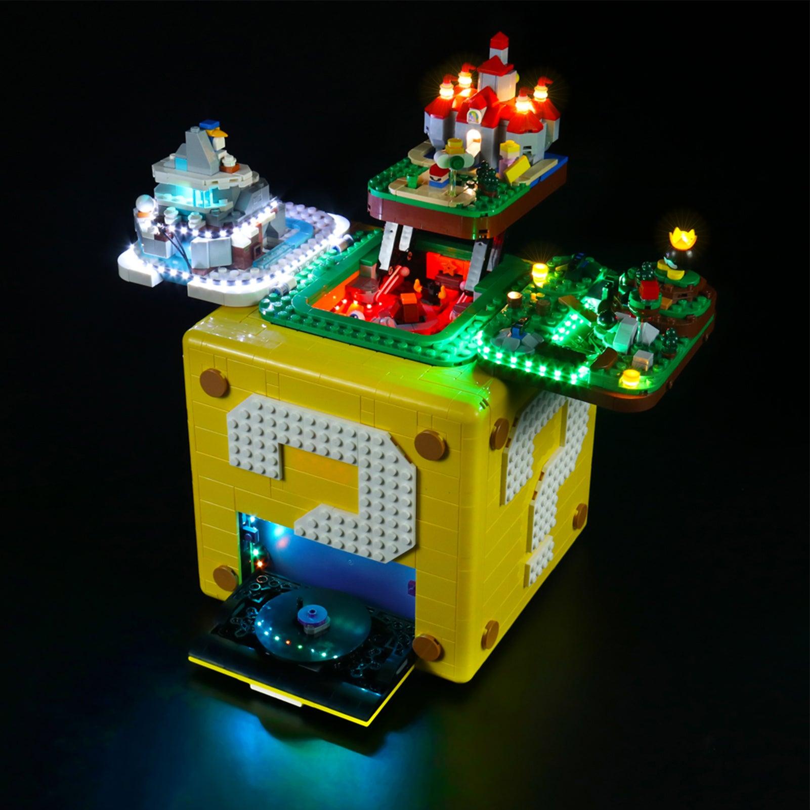 Best Light Kit for LEGO Ideas Super Mario Question Block 71395 - DIY Lighting Set for LEGO Builders & Collectors - Perfect for Home Display & Gaming Room Decor