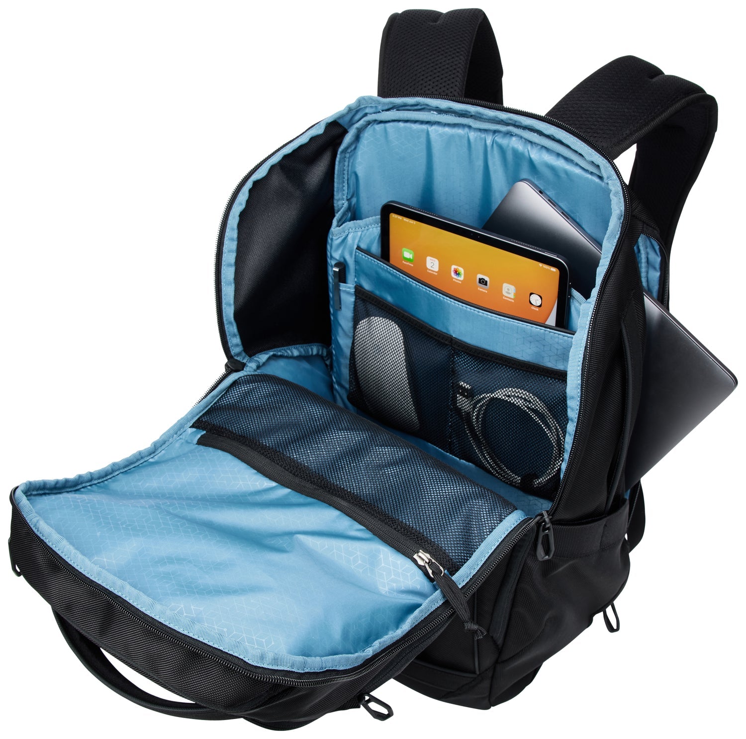 Thule Accent 28L Backpack - Lightweight & Durable Daypack for Travel, Hiking & Commuting - Water-Resistant Black Laptop Backpack with Padded Shoulder Straps
