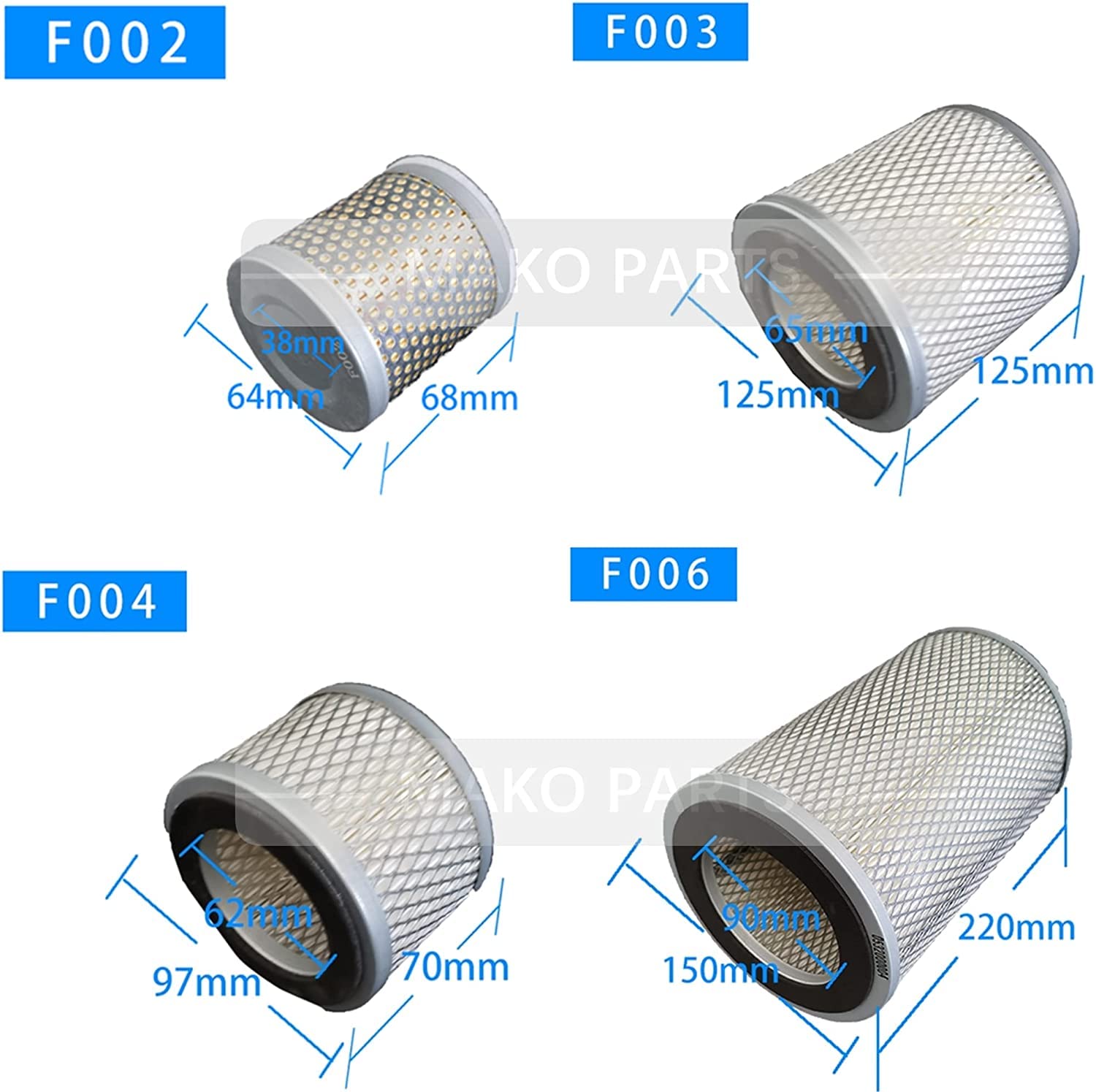 Vacuum Pump Air Filter F004 - Replacement for Clean Airflow