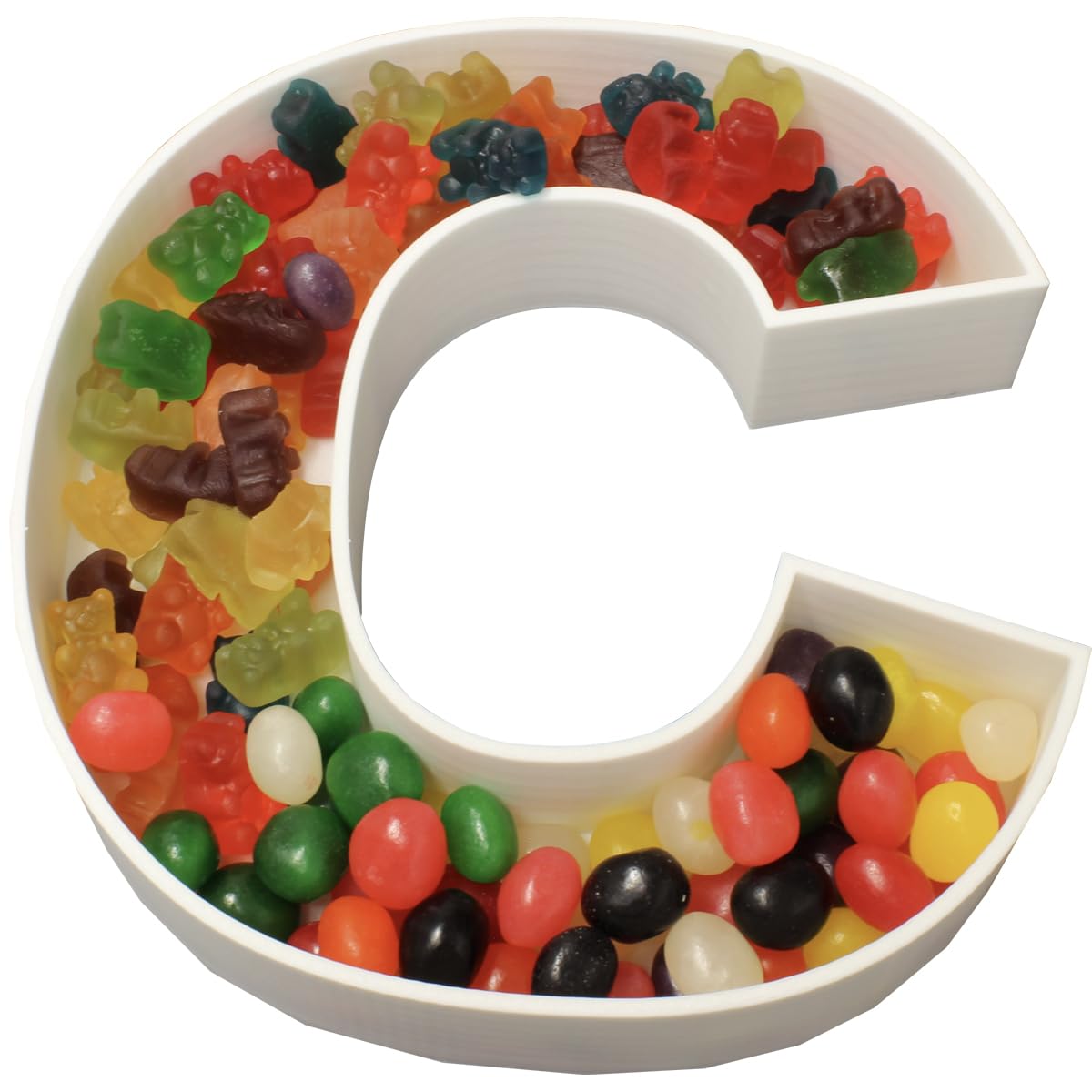 Reusable Plastic Letter B Charcuterie Board Box - 8