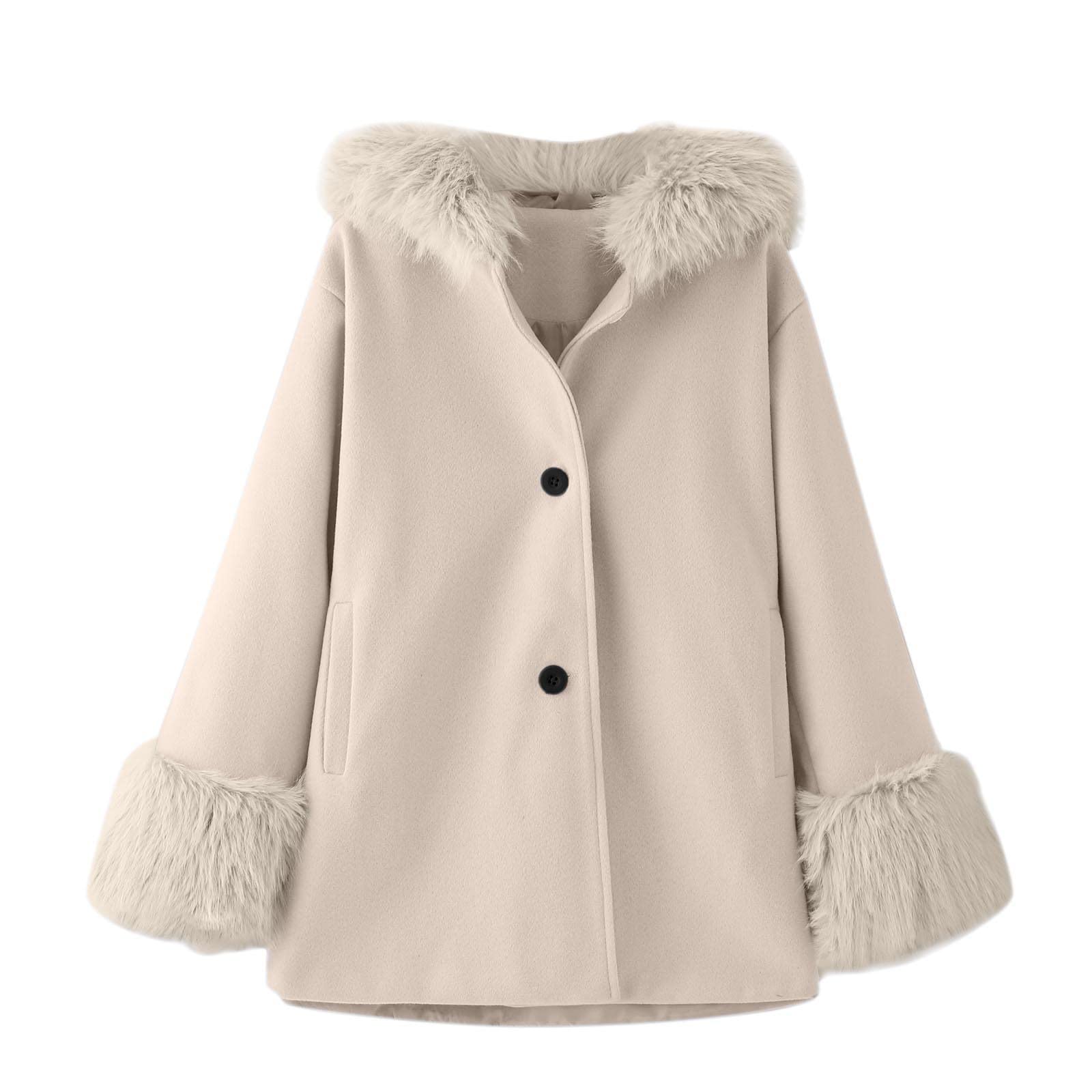 Toddler Girls Winter Windproof Fleece Hooded Puffer Jacket - Warm Outerwear for Kids - Perfect for Snow Play, School & Outdoor Activities