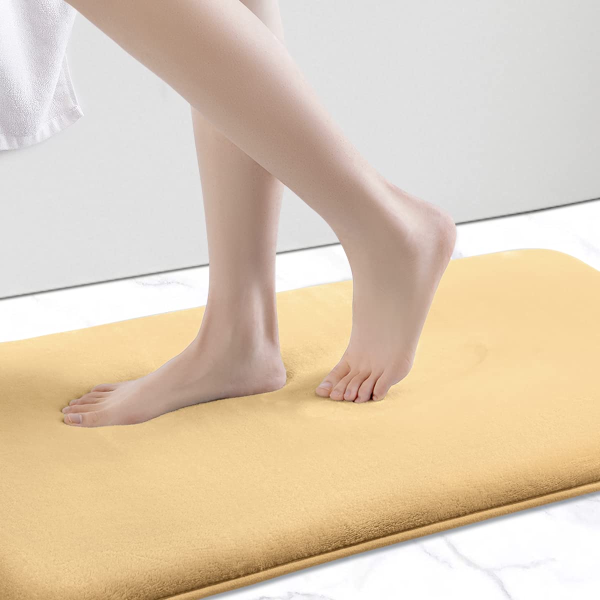 SONORO KATE Bathroom Rugs - Ultra Absorbent Non-Slip Memory Foam for Shower & Bathroom (17