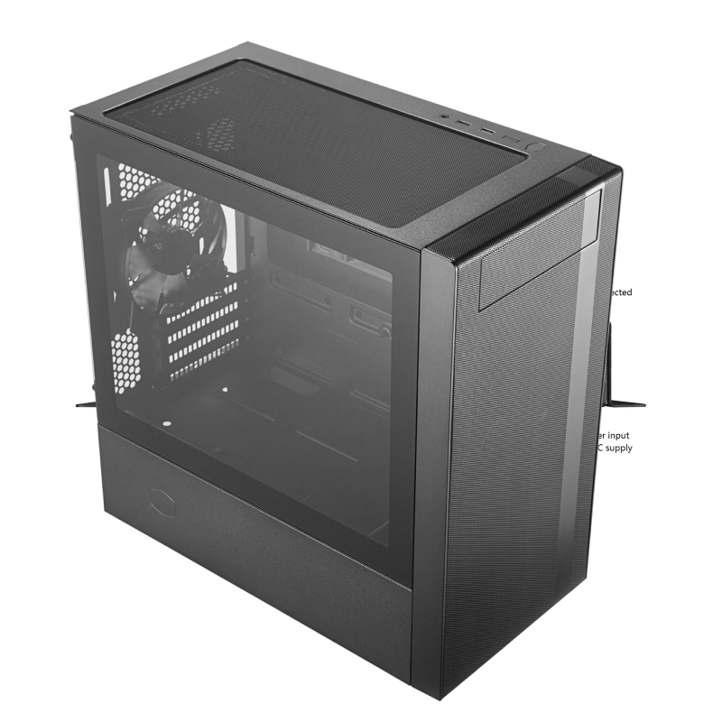 Cooler Master MCB-NR400-KGNN-S00 MasterBox NR400 mATX Mid-Tower PC Case with Tempered Glass Side Panel - Ideal for Gaming, Workstation & Home Office Builds