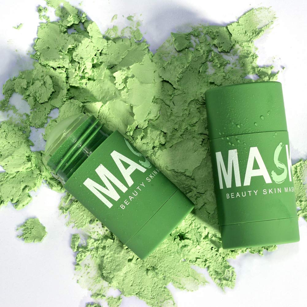 Ofanyia Green Tea Clay Face Mask Stick - Deep Cleansing Blackhead Remover & Acne Treatment for Oily Skin | Oil Control, Pore Minimizer & Skin Moisturizer | Natural Facial Mud Mask for Glowing Skin | Perfect for Daily Skincare Routine & Spa Night
