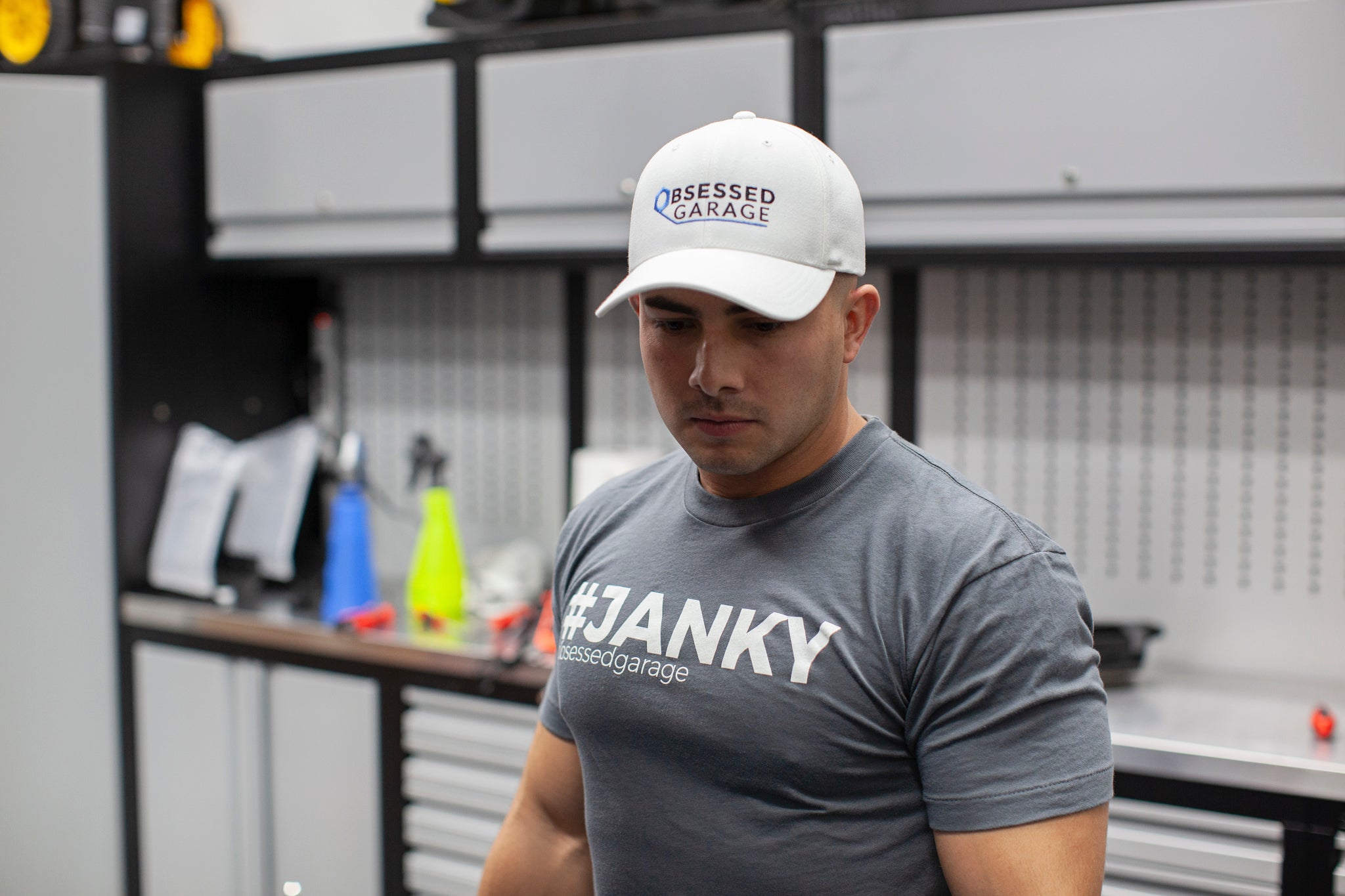 Obsessed Garage Logo Hat - Premium Adjustable Baseball Cap for Car Enthusiasts - Perfect for Car Shows, Racing Events & Outdoor Activities