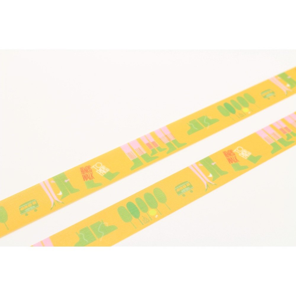 MT Artist Saul Bass Walk Washi Masking Tape - Decorative Japanese Paper Tape for Scrapbooking, Journaling & DIY Crafts