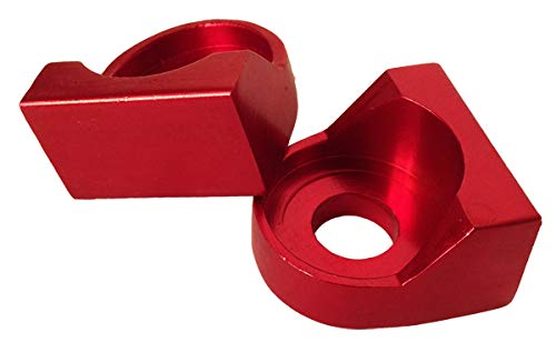 Outlaw Racing Rear CNC Axle Blocks for KTM 65 SX 1998-2015 - High Performance Motorcycle Parts - Red - Perfect for Off-Road Racing & Dirt Bike Upgrades