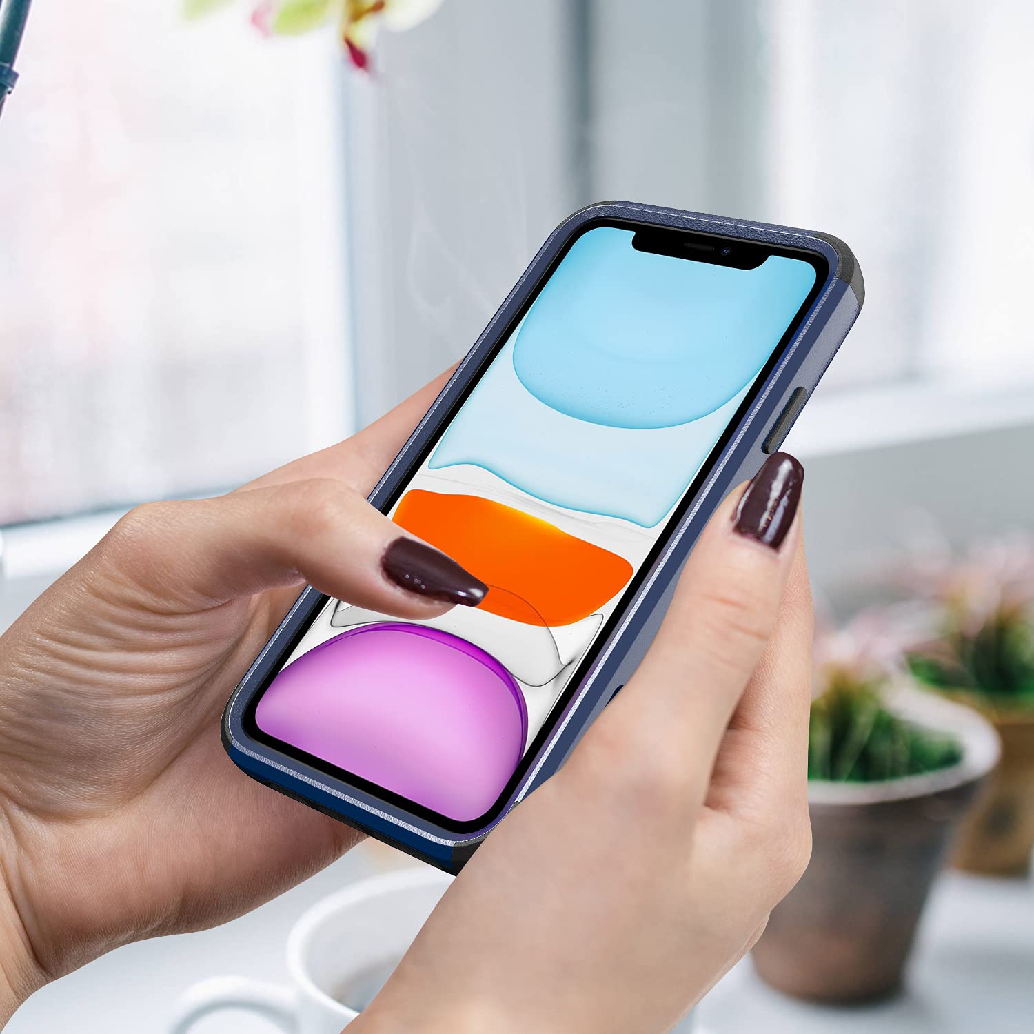 Shockproof Heavy Duty Protective Phone Case for Apple iPhone 11 - Durable Anti-Slip Cover for Outdoor, Sports & Daily Use