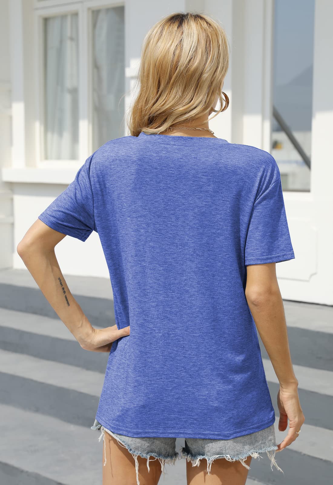 Be Kind Graphic T-Shirts for Women - Short Sleeve Summer Tops, Loose Casual Teacher Tees - Perfect for Classroom, Work, and Everyday Wear