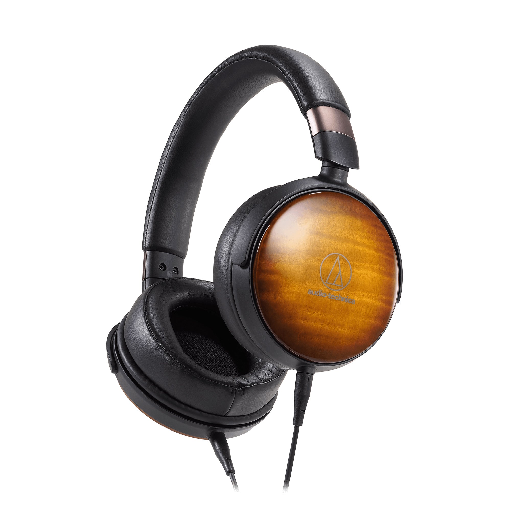 Audio Technica ATH-WP900 Premium Portable Closed-Back Headphones with Wooden Housing - Perfect for Travel, Studio Recording & Audiophile Listening