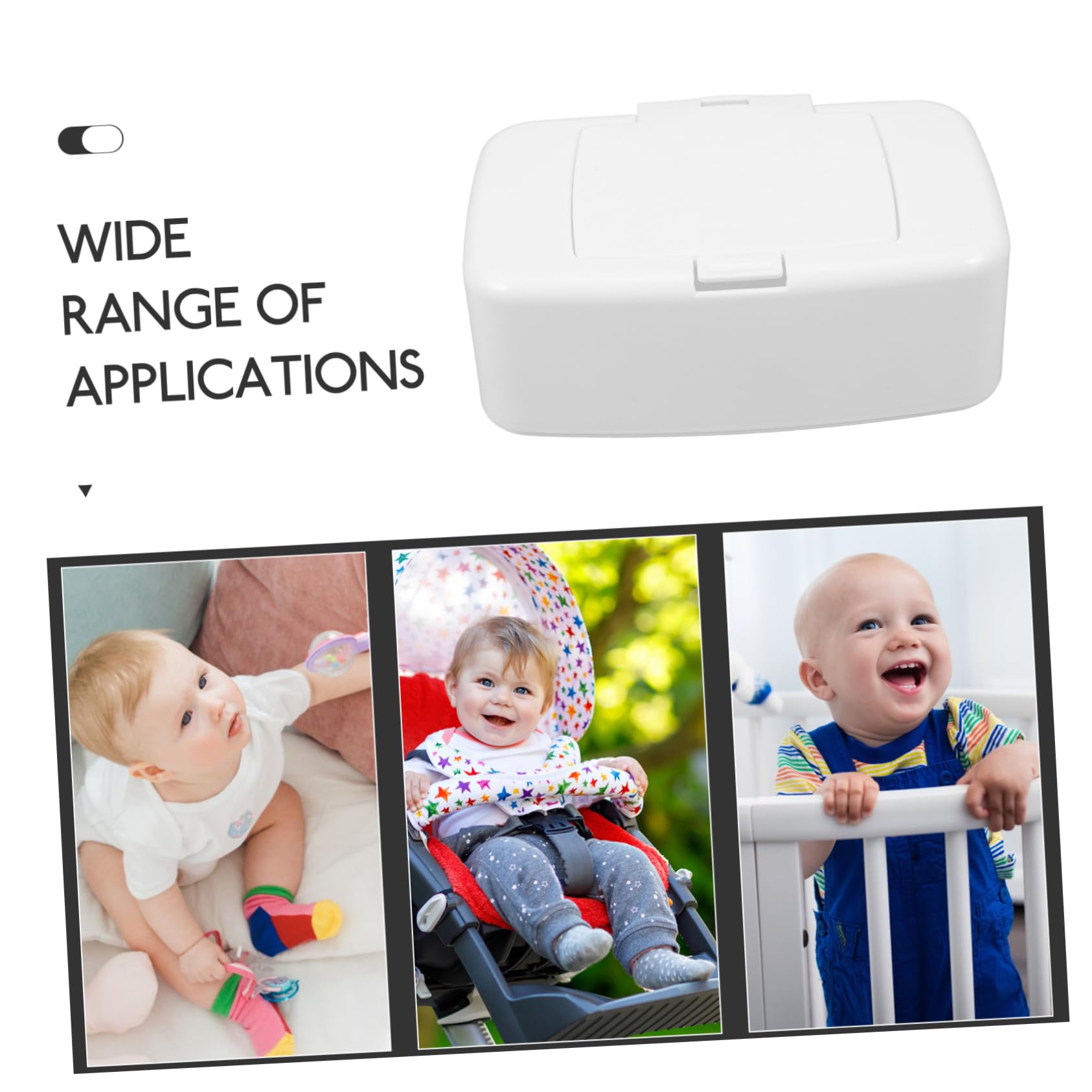 CIMAXIC 2-Pack Refillable Baby Wipe Dispenser - Portable Travel Wipes Case for Diaper Bag, Nursery, Living Room & Kitchen - Ideal for On-the-Go Parents & Home Use