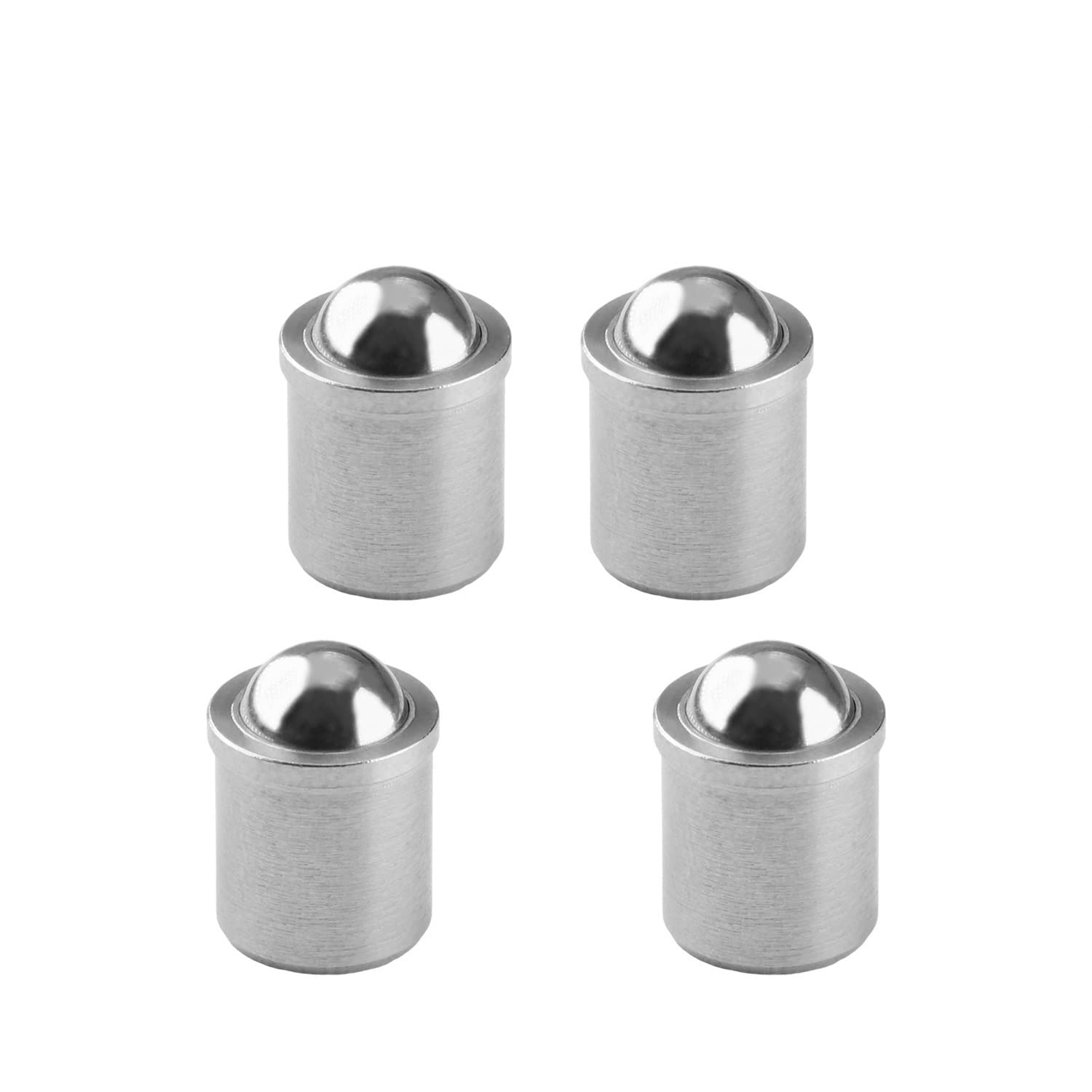 4Pcs Stainless Steel Ball Plunger Cabinet Door Catcher - 0.31