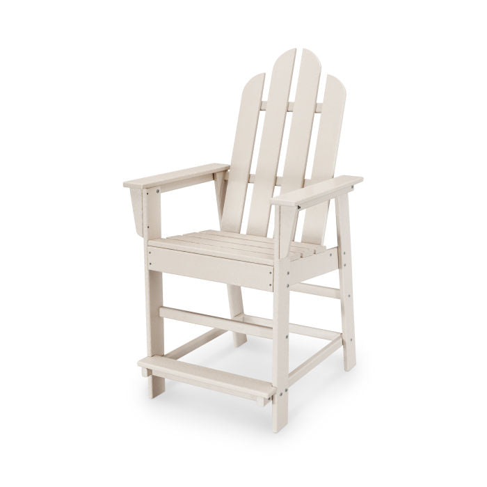 POLYWOOD Long Island Counter Height Chair - Durable Outdoor & Indoor Bar Stool for Kitchen, Patio, Deck - Weather-Resistant Recycled Plastic - Comfortable Back Support - Perfect for Dining & Entertaining