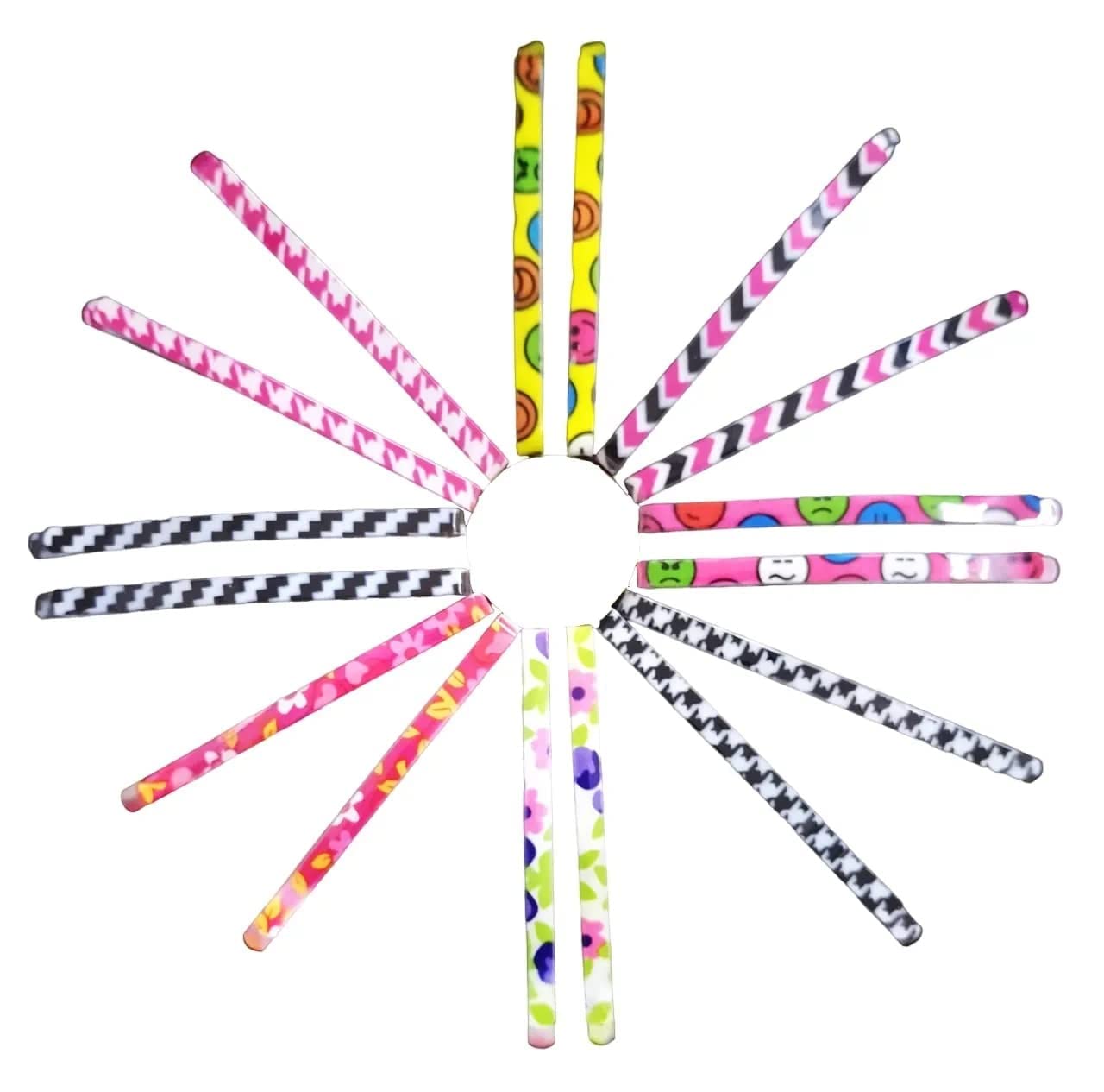 **Glam Niyati Printed Bobby Pins for Women - 35-Piece Multicolor Hair Clips Set | Fashion Hair Accessories for Styling, Updos & Everyday Wear**
