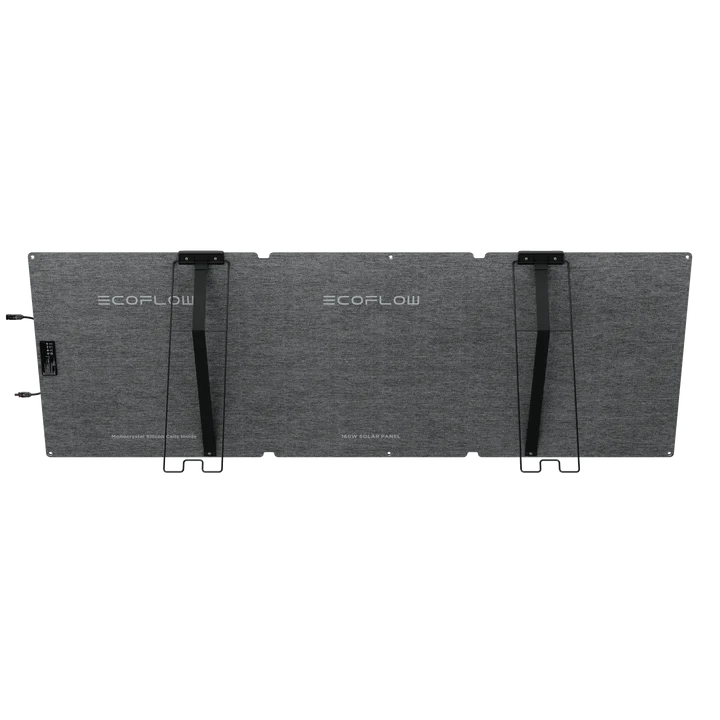 EcoFlow NextGen 160W Monocrystalline Portable Solar Panel - Lightweight Foldable Solar Charger for Camping, RV, Off-Grid & Emergency Power Supply