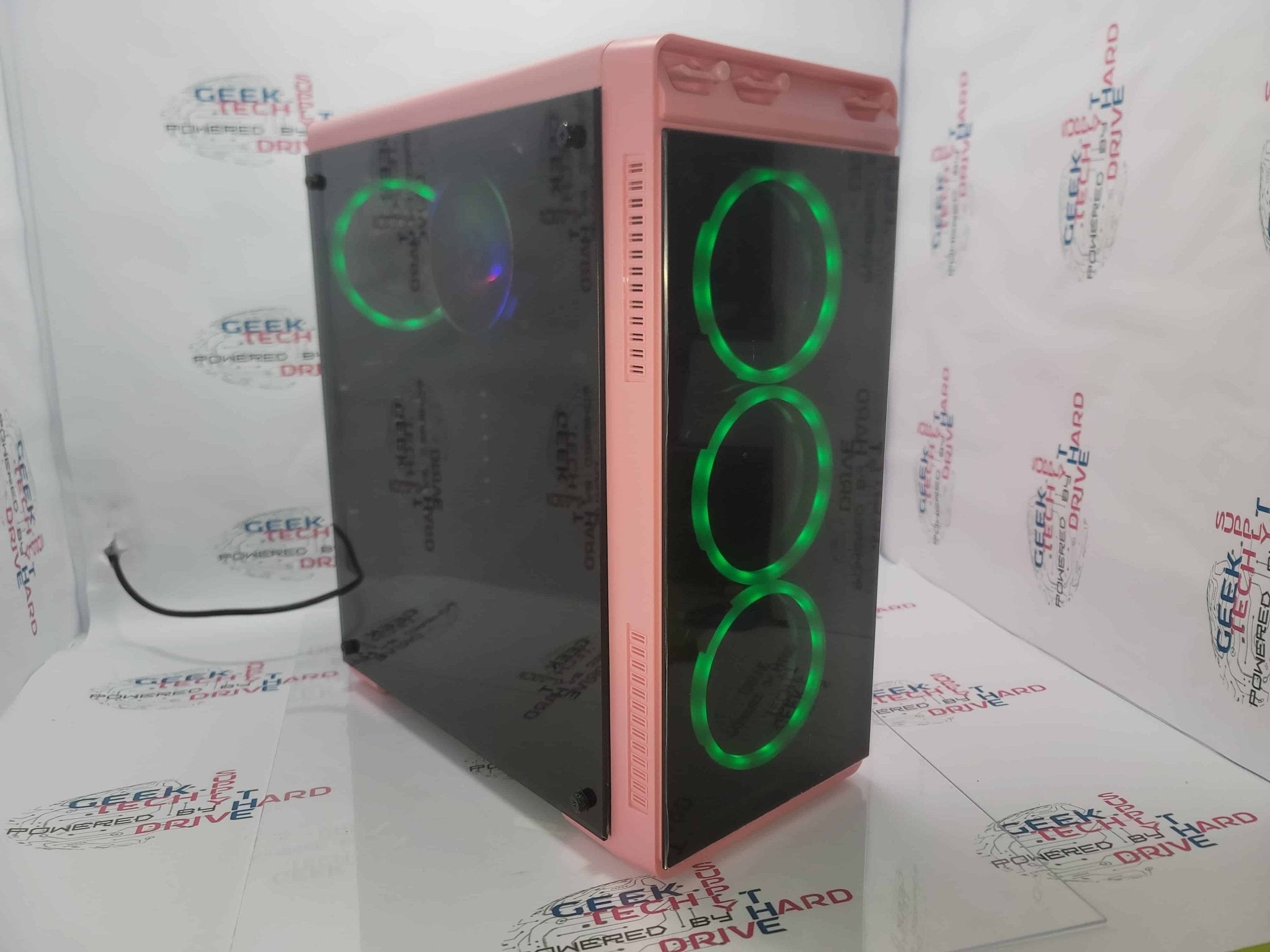 Custom Gaming Desktop PC - AMD Ryzen 5, 32GB RAM, RTX 3080, 500GB/1TB/2TB SSD, RGB Aura Sync (Pink A3) - High Performance Computer for Streaming, Esports & VR Gaming