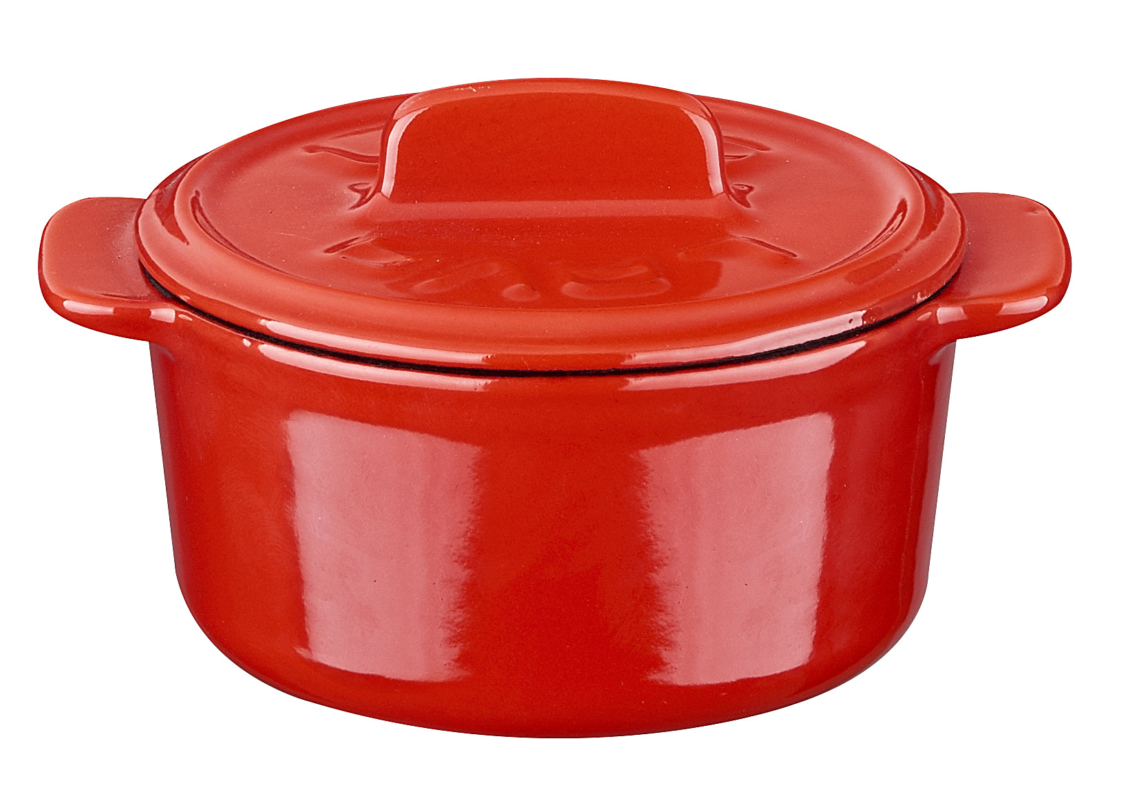 Mini Casserole Cocotte 9cm / 3.54 Inch - 0.30L / 10oz Small Cast Iron Dutch Oven - Perfect for Baking, Serving Individual Desserts & Side Dishes