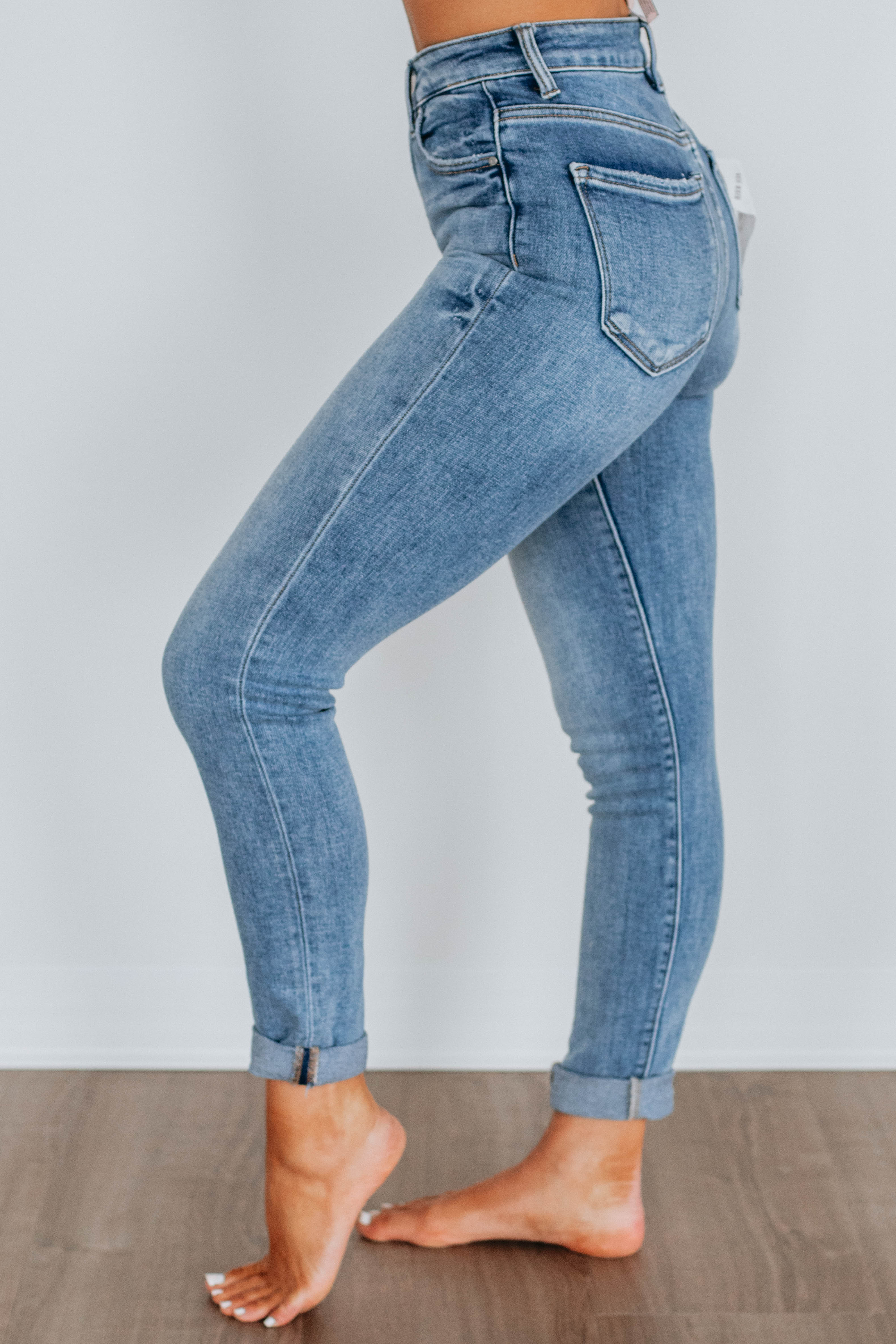 Kassidy Risen High Waist Stretch Denim Jeans for Women - Comfortable Skinny Jeans with Pockets | Perfect for Casual Wear, Office & Night Out