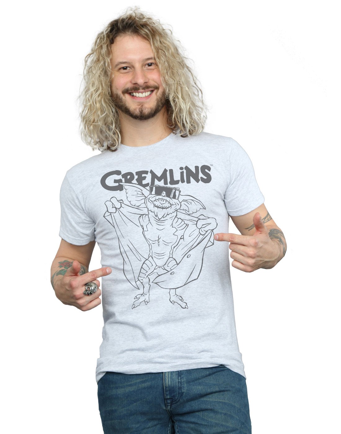 Gremlins Men's Spike's Glasses Graphic T-Shirt - Casual Cotton Tee for Movie Fans & Pop Culture Enthusiasts - Perfect for Halloween, Cosplay & Everyday Wear