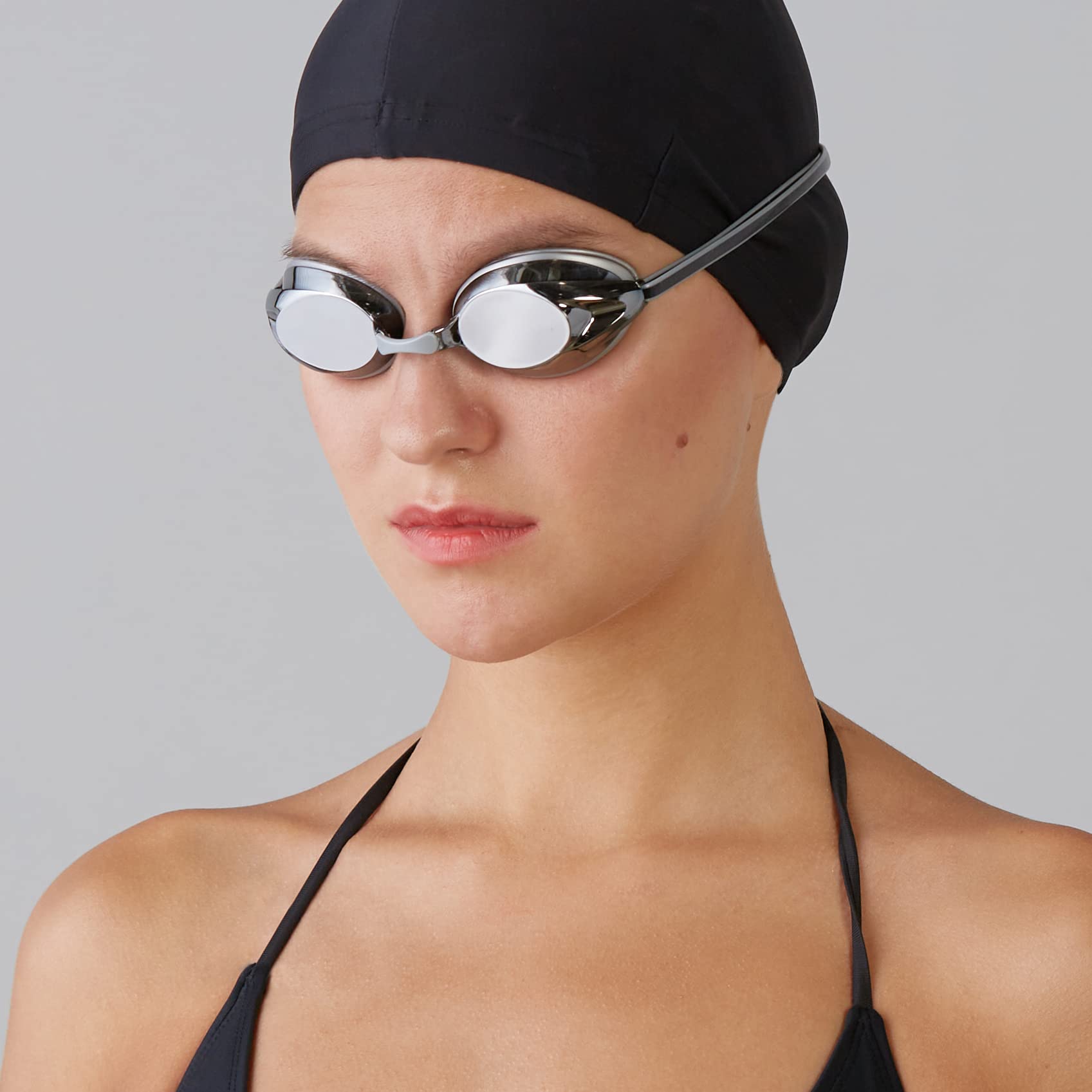 Amazon Basics Unisex Adult Swimming Goggles - Anti-Fog UV Protection Swim Goggles for Men & Women - Perfect for Pool, Beach, and Competitive Swimming
