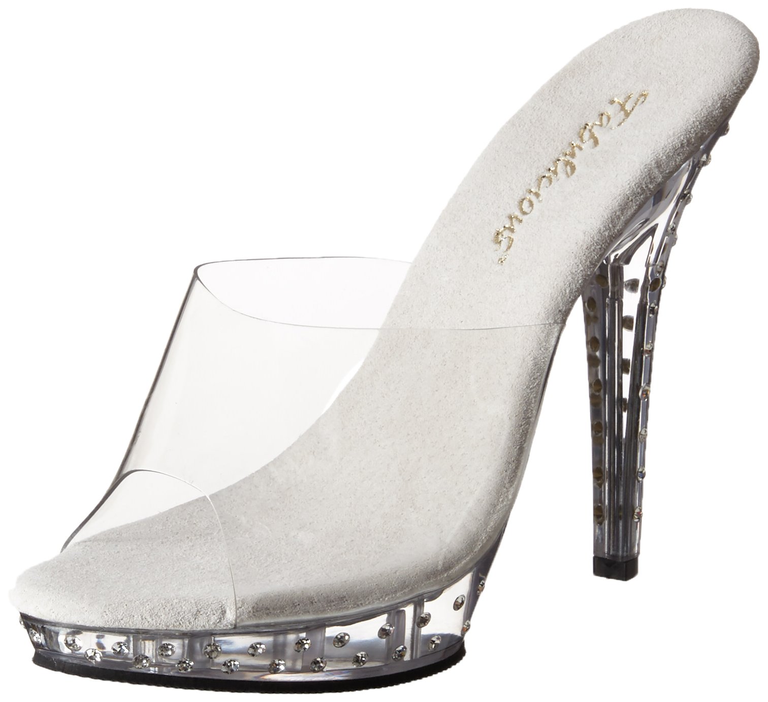 Pleaser Women's Lip-101SDT/C/M Platform Sandals - Sexy High Heel Open Toe Shoes for Night Out, Clubwear & Cosplay