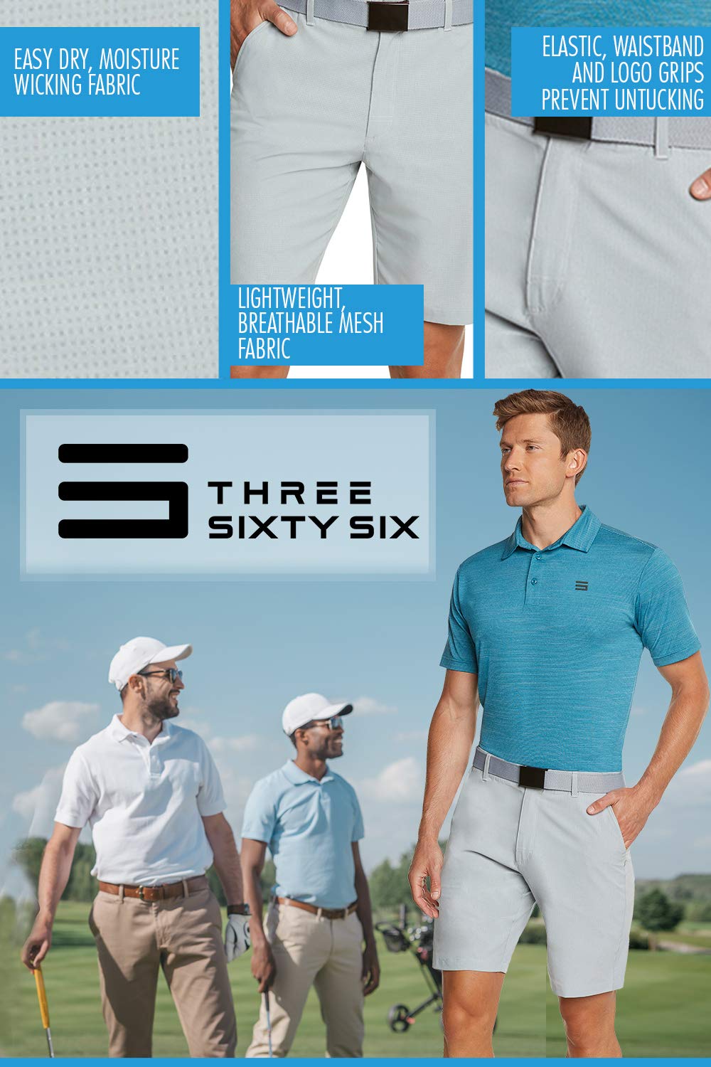 Men's Quick Dry Golf Shorts 10