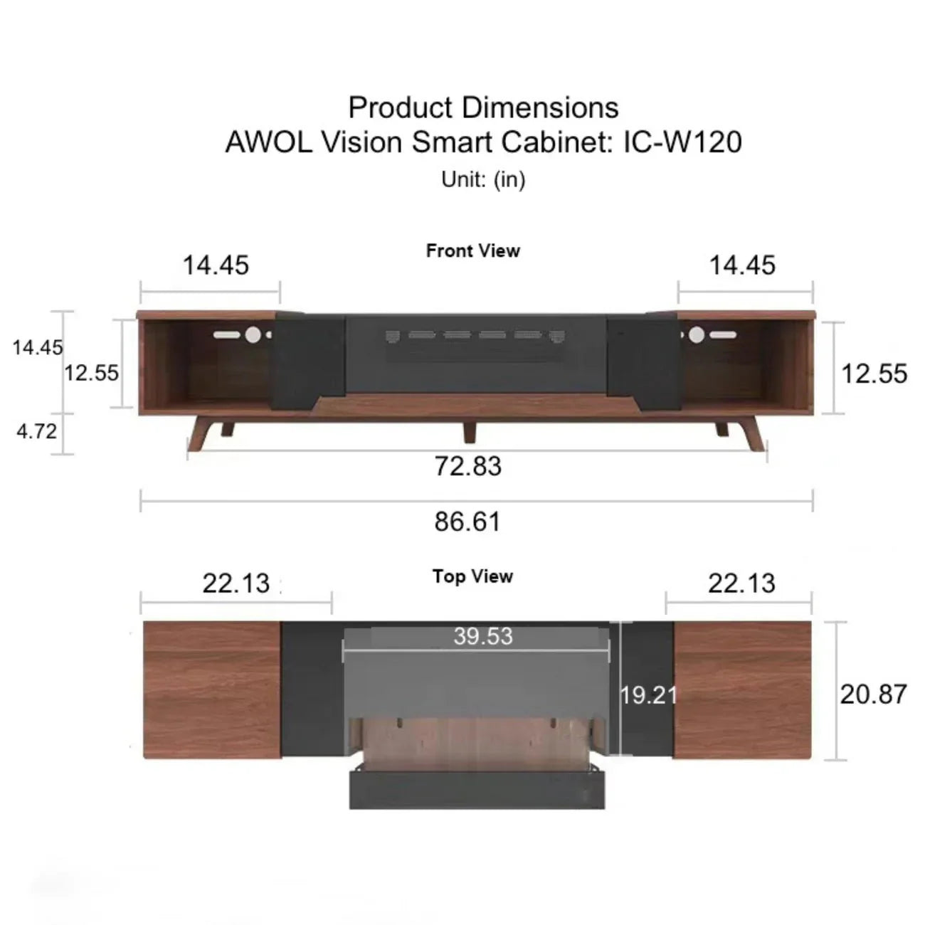 AWOL Vision SMART CABINET - Premium Home Theater Storage Solution for Projectors & Media Devices | Perfect for Living Room & Home Cinema Setup