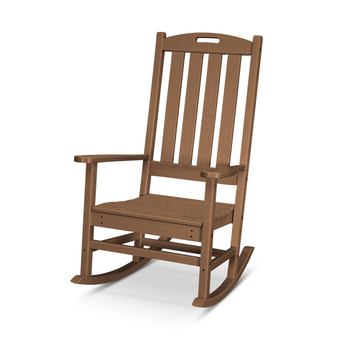 POLYWOOD Nautical Porth Rocking Chair - All-Weather Outdoor Furniture - Perfect for Patio, Deck, Garden & Porch Relaxation