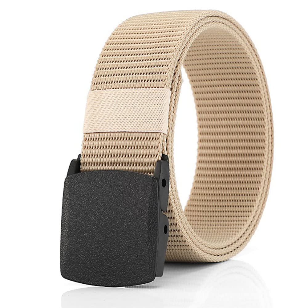 3-Pack Nylon Web Slide Belt with Plastic Buckle - Adjustable Canvas Belt for Travel, Hiking & Outdoor Adventures | Durable & Lightweight for Everyday Wear