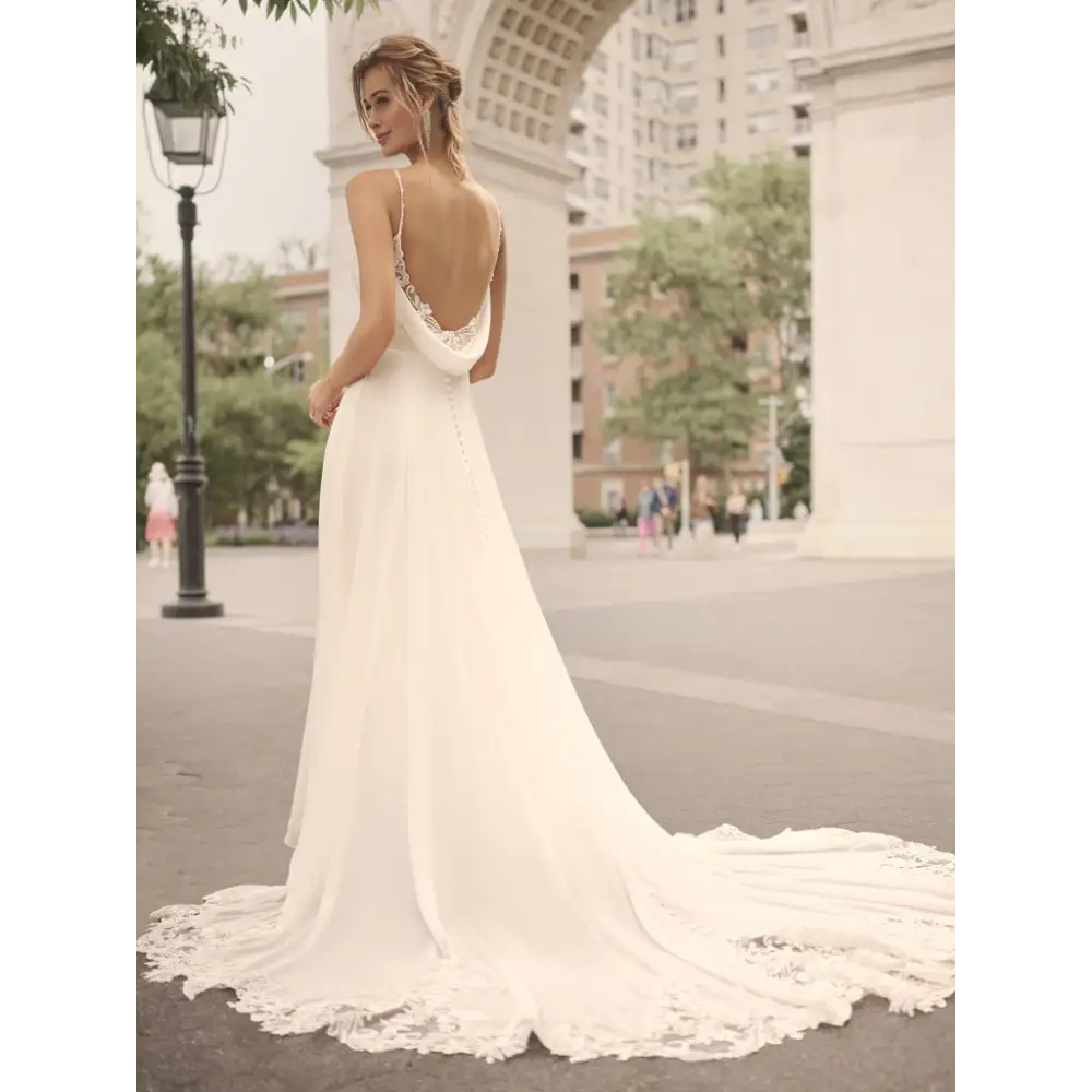 Jessica by Maggie Sottero - Elegant Lace Wedding Dress for Brides | Perfect for Church Ceremonies, Beach Weddings & Romantic Vows