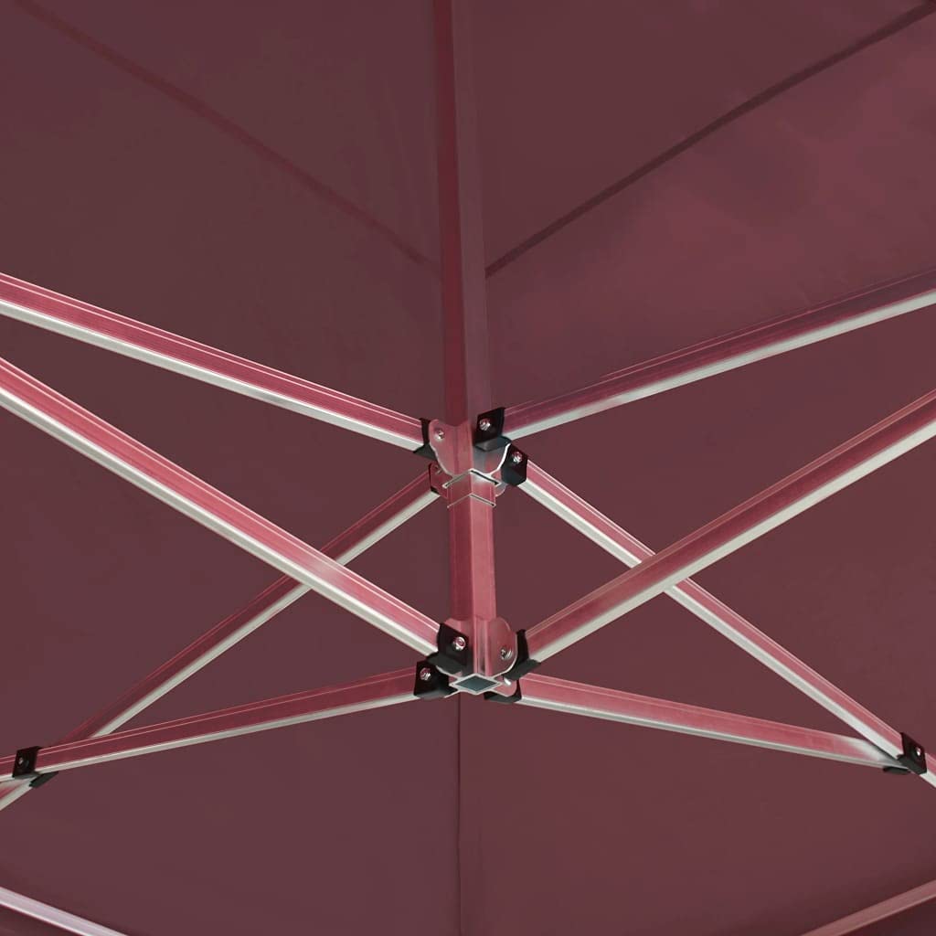 Professional 20x10ft Folding Party Tent with Walls - Aluminum Frame, Wine Red, Waterproof & UV Resistant - Outdoor Commercial Instant Gazebo for Events, Weddings, Beach Canopy, Camping & Backyard Parties