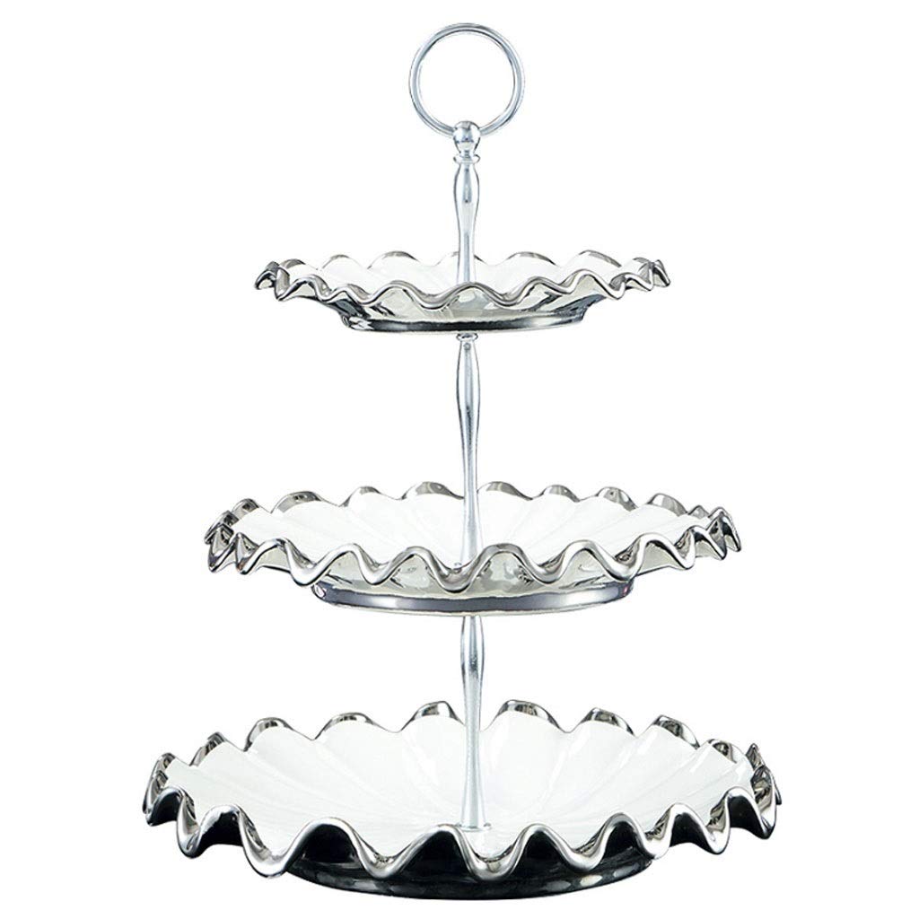 3-Tier Modern Cake Stand - European Style Removable Fruit & Dessert Plate for Home, Kitchen, and Party Decor | Perfect for Weddings, Birthdays, and Afternoon Tea