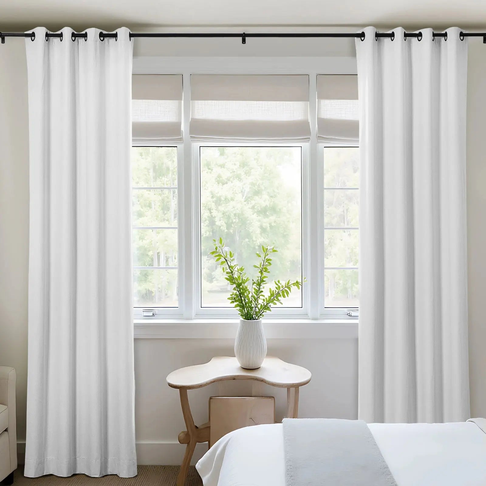 Lila 100% Blackout Curtains with Grommet Top - Light Blocking Window Drapes for Bedroom, Nursery & Home Theater