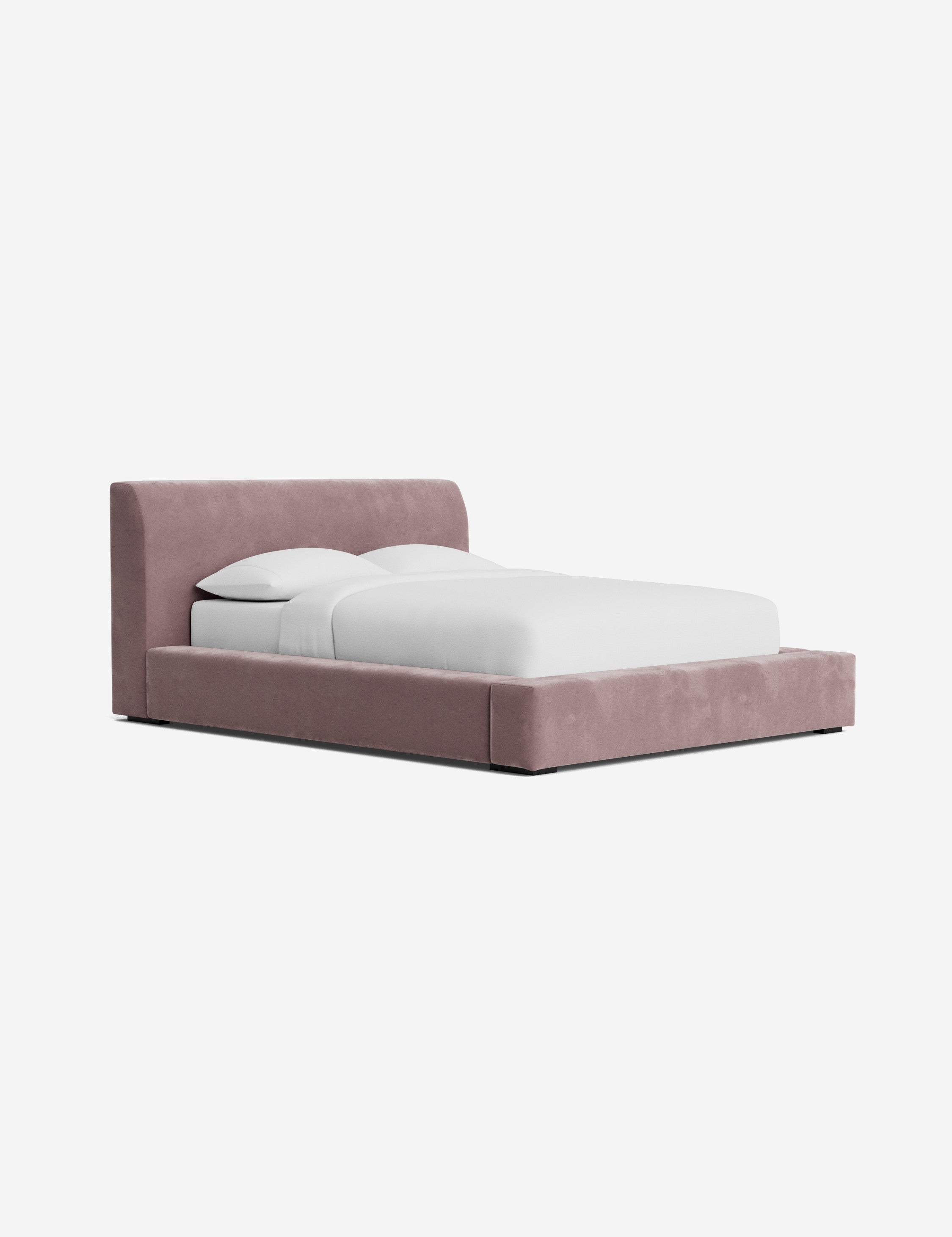 Clayton Platform Bed Frame - Queen Size, Modern Minimalist Wooden Bed with Sturdy Slat Support - Perfect for Bedroom, Guest Room, or Studio Apartment