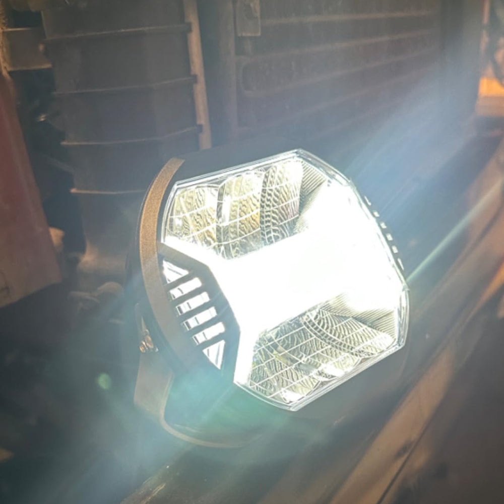 LOYO 5.75 Inch WindTunnel LED Driving Lights - 100W 6000LM Offroad Light Bar, Waterproof Work Light for Truck, Jeep, Pickup, ATV, UTV - Perfect for Night Driving, Off-Roading & Emergency Lighting