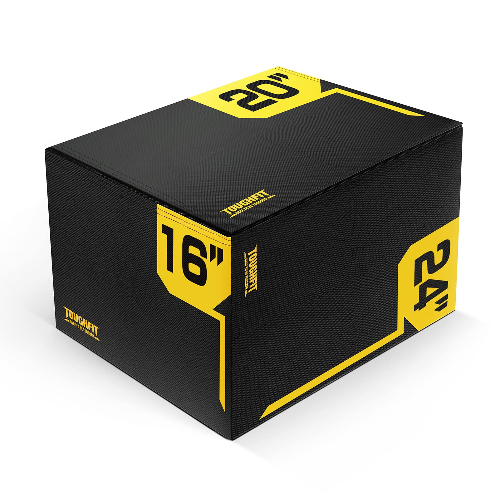 3-in-1 Adjustable Height Plyo Box - High Density Foam Jump Box for CrossFit, MMA & Home Gym Workouts - PVC Covered Plyometric Training Platform for Box Jumps, Step Ups & Fitness Exercises