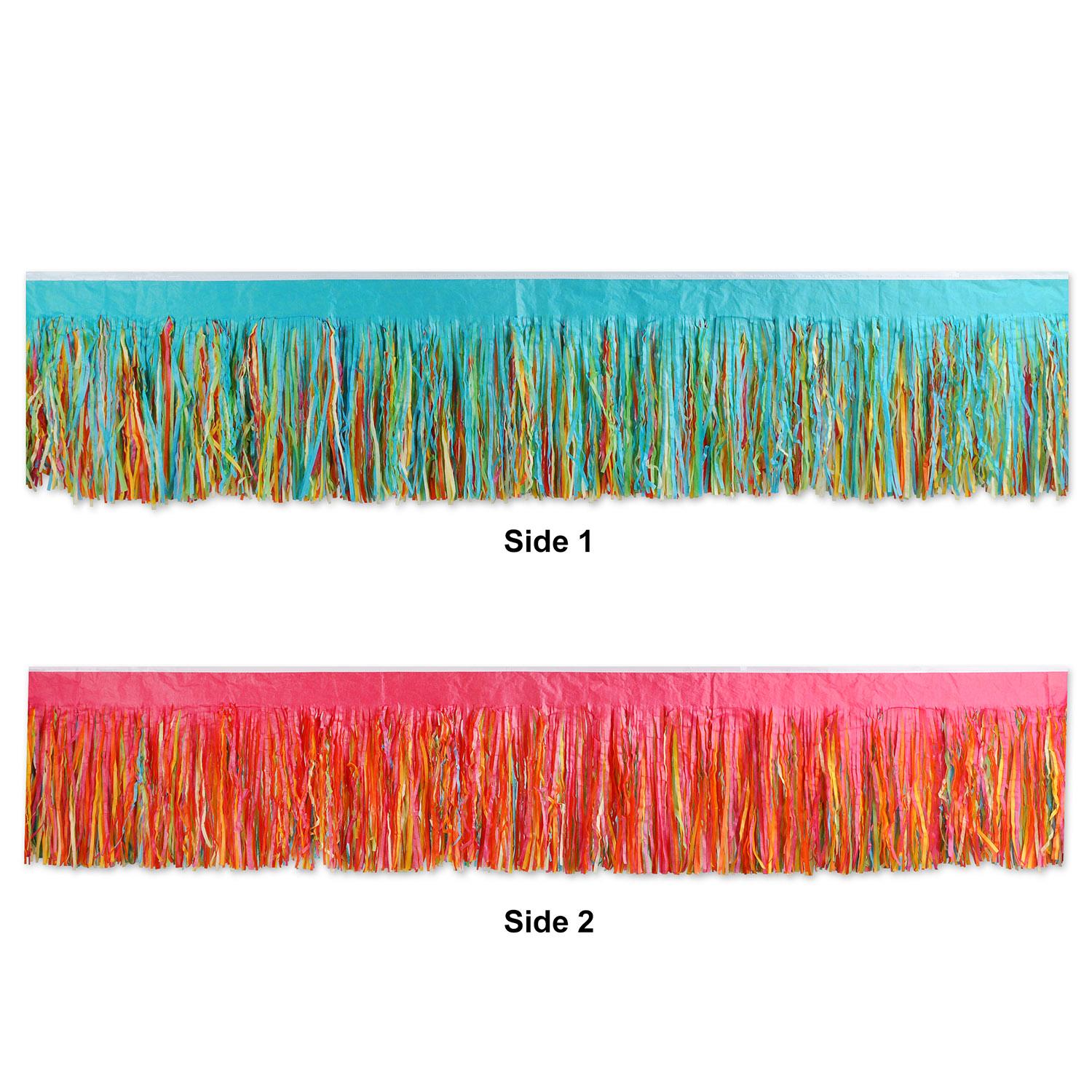 12 Pack Beistle 6-Ply Party Tissue Fringe Drape - Multi-Color Streamers for Birthday Decorations, Baby Showers & Wedding Backdrops