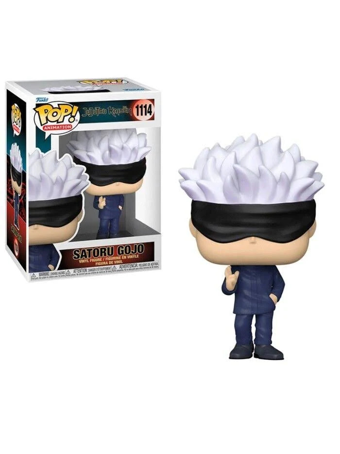 Jujutsu Kaisen Satoru Gojo Funko Pop! Vinyl Figure #1114 - Anime Collectible for Fans, Gift for Anime Lovers, Perfect for Display in Bedroom, Office or Game Room