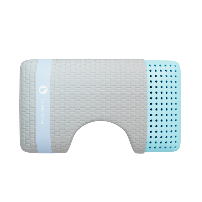 Blu Sleep Ice Gel Memory Foam Pillow - Cooling & Breathable Orthopedic Pillow for Neck Pain Relief | Perfect for Side, Back & Stomach Sleepers | Stay Cool All Night
