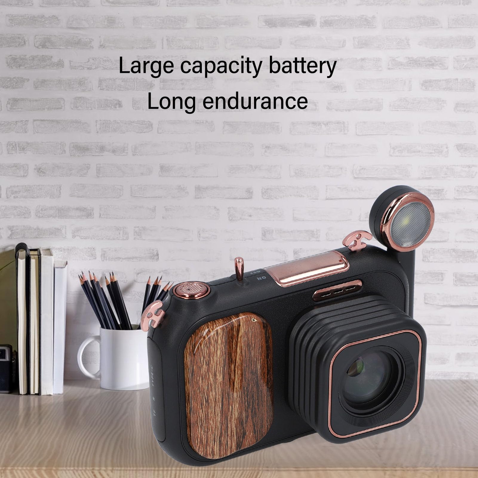 96MP Retro Digital Camera with 5K Video, 3.5