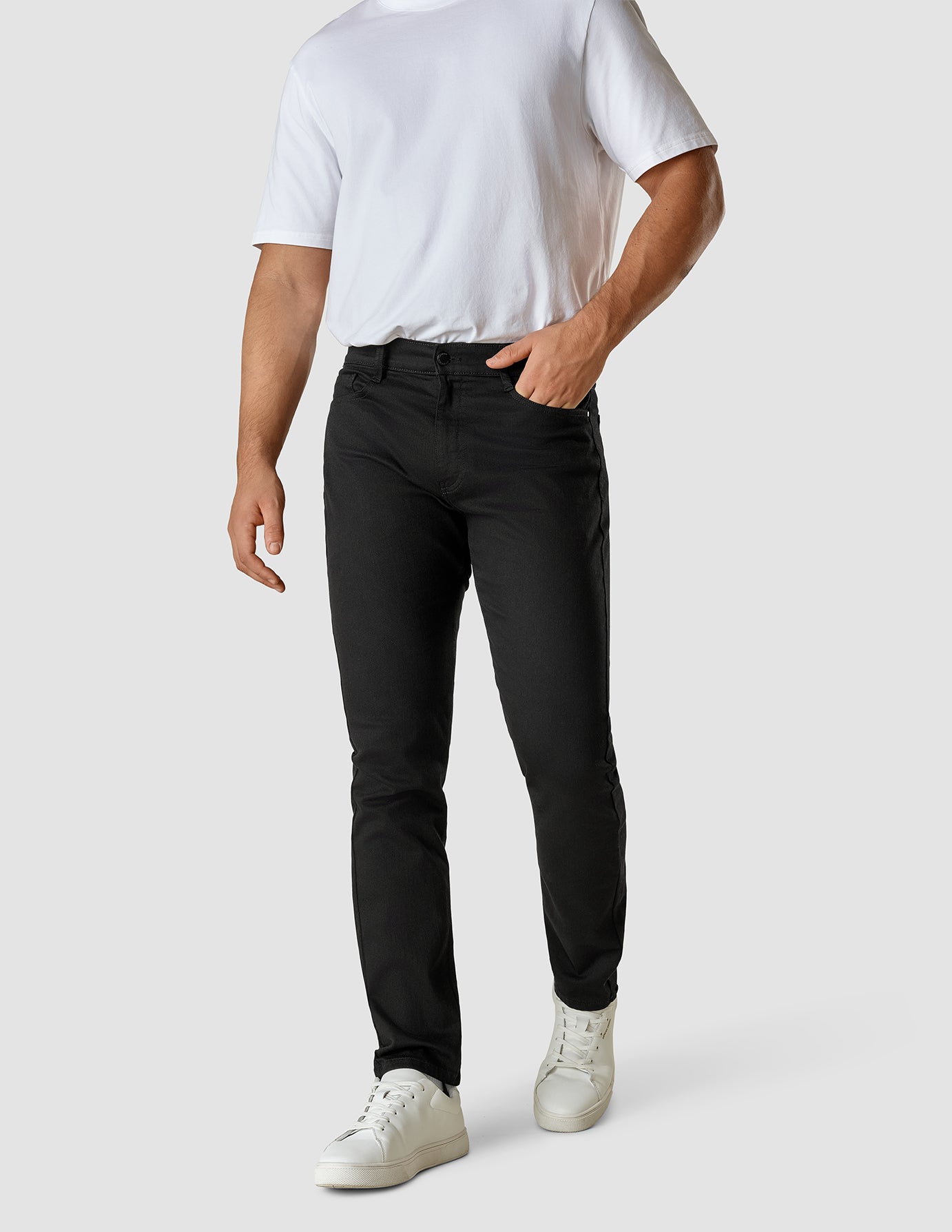 Classic Slim Fit Black Jeans for Men & Women | Comfortable Stretch Denim Pants for Casual Wear & Everyday Style