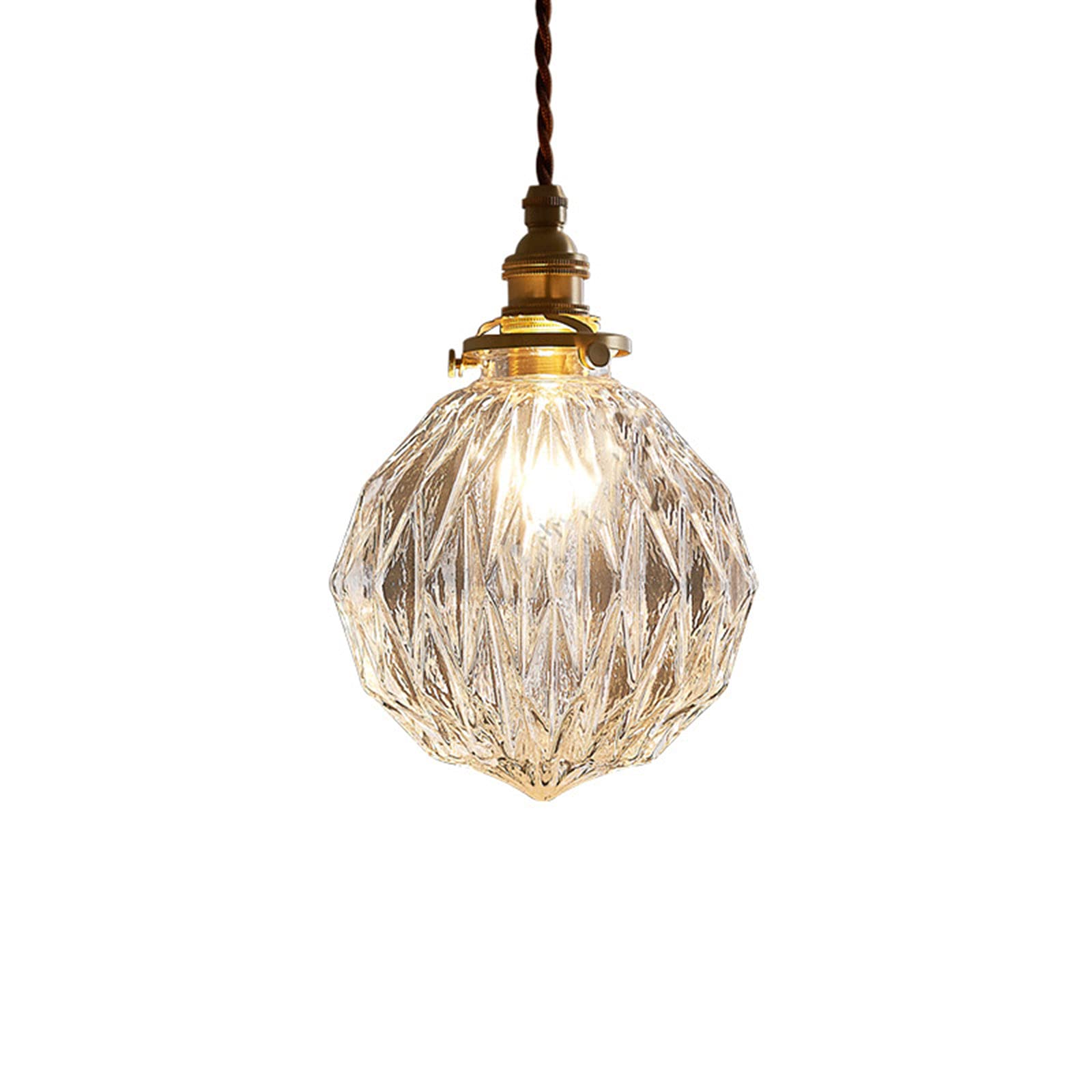 MGJX Mini Pendant Chandelier - Highly Translucent Glass Flower Shaped Ceiling Light Fixture with Adjustable Cord | Modern Lighting for Dining Room, Kitchen Island, Bedroom, Living Room & Entryway | Perfect for Home Decor, Restaurant, Cafe and Office Spaces