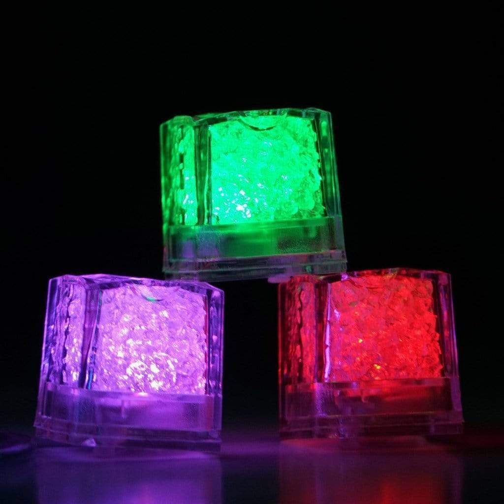 12 Pack Submersible LED Cube Lights - Waterproof Floating Lights for Centerpieces, Vases, Pools & Wedding Decorations