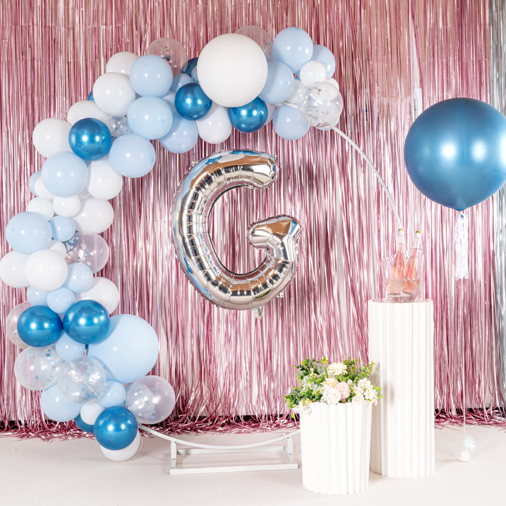 Balloonify Silver Mylar Letter G Balloon - 40 Inch Large Foil Alphabet Balloon for Birthday Party Decorations, Graduation, Baby Shower & Anniversary Celebrations