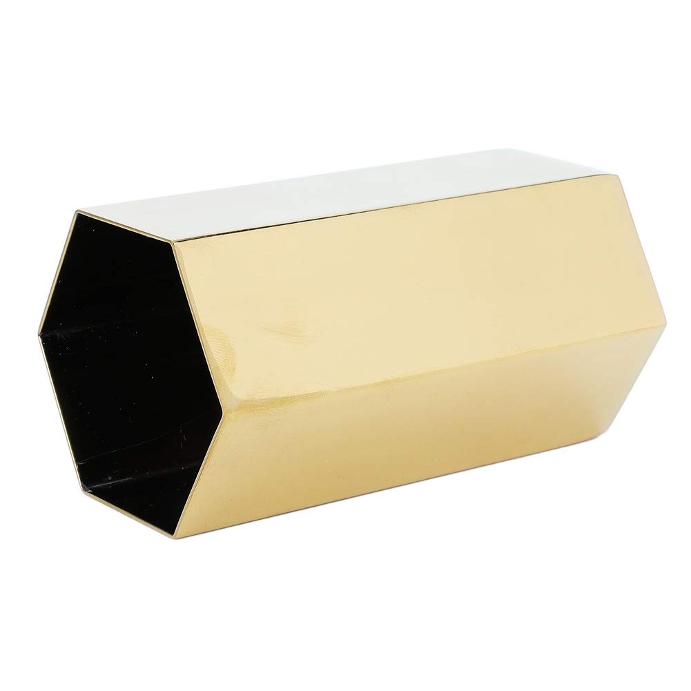 Gold Pen Cup Holder - Stylish Desk Organizer for Pencils, Pens & Makeup Brushes | Office & Home Desktop Stationery Container | Perfect for Workspace, Study Table & Vanity Decor