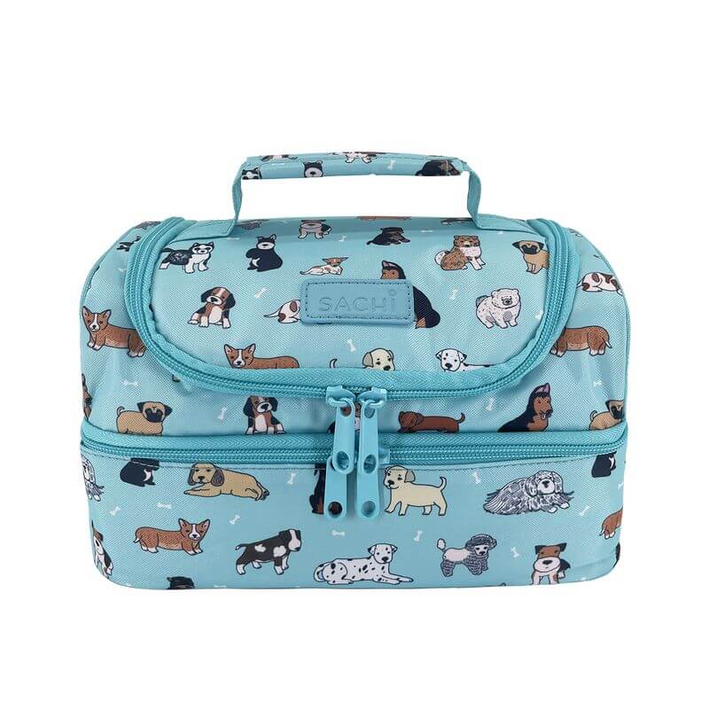 Insulated 2 Compartment Kids Lunch Box for School - Cute Puppy Design, Leakproof & Eco-Friendly Lunch Bag for Boys and Girls - Perfect for School, Picnics, and Travel