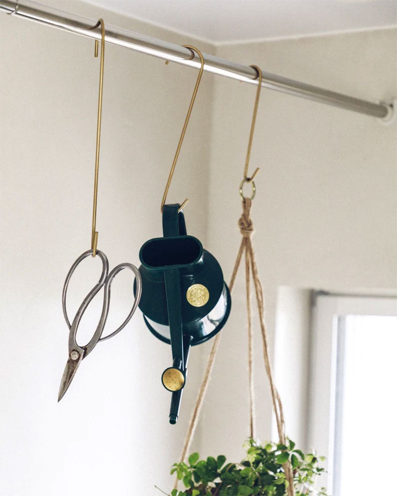 Long Brass Utility Hook - Heavy Duty Wall Hooks for Hanging Coats, Hats & Bags - Perfect for Entryway, Garage & Closet Organization