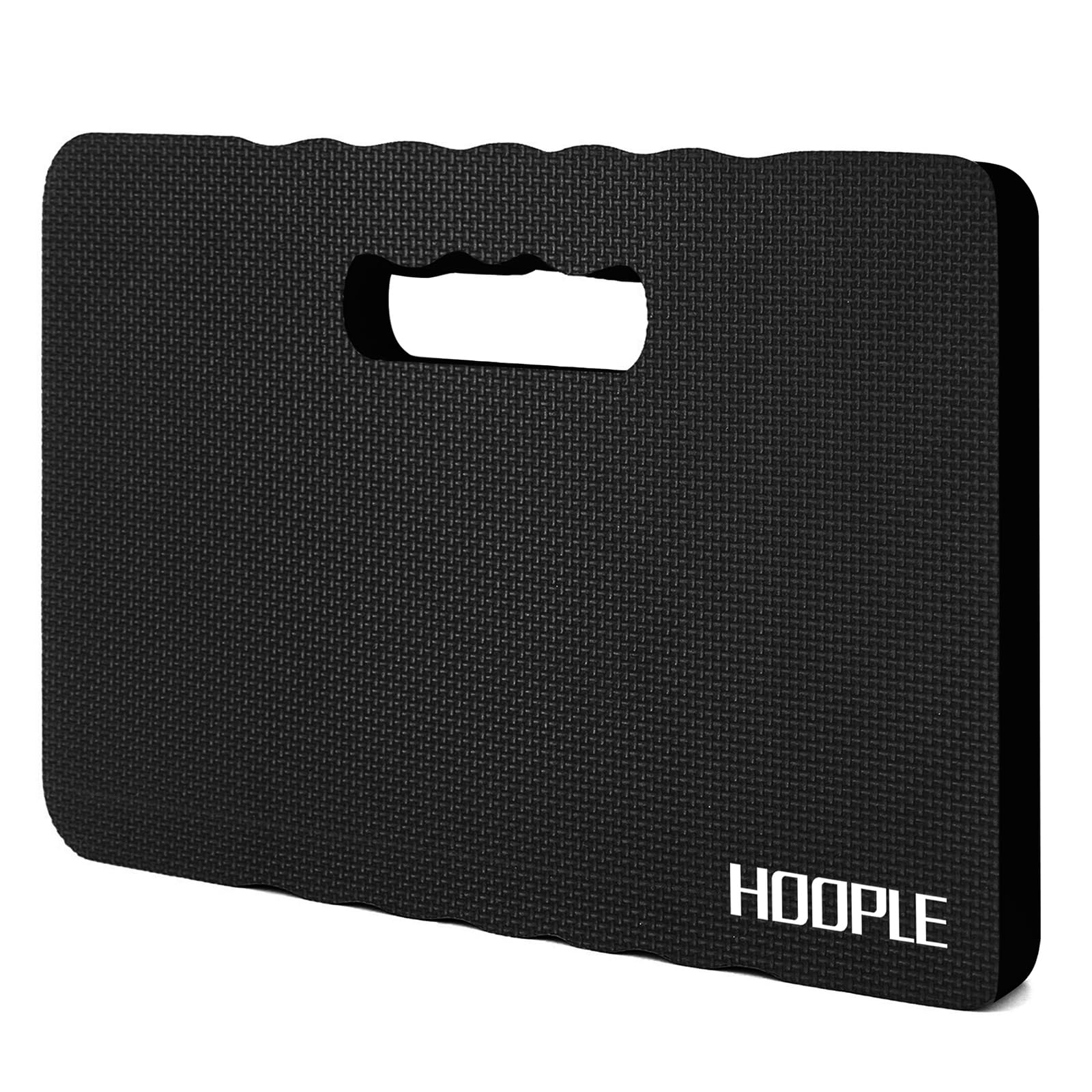 HOOPLE Soft Foam Kneeling Pad - Waterproof Garden Knee Cushion for Gardening, Yoga, Exercise & Bathing - Lightweight Knee Mat for Outdoor Work, Home Workouts & Relaxation - Perfect Gardening Gift for Women & Men (Black)