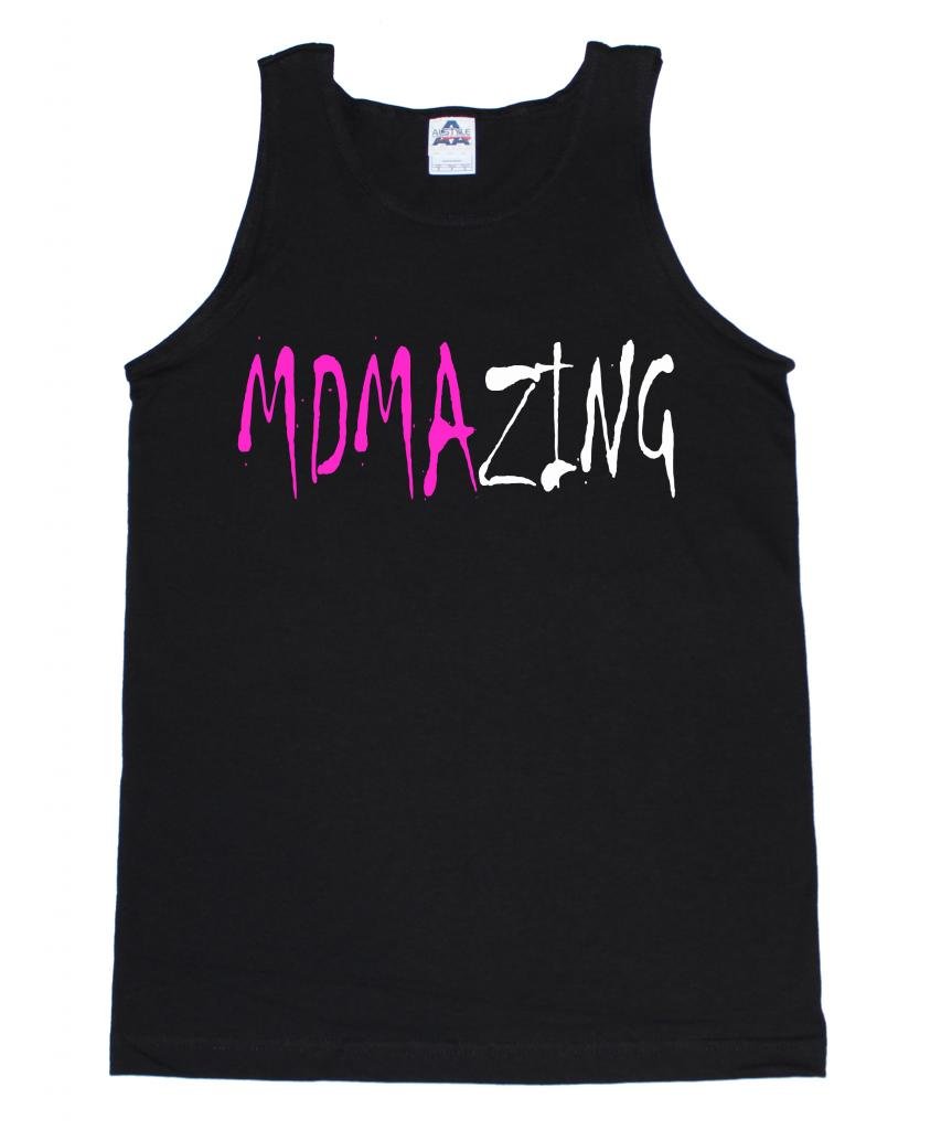FTD Apparel Men's MDMAZING EDM Concert Tank Top - Rave Party & Music Festival Graphic Tee for EDM Lovers - Perfect for Electric Daisy Carnival, Ultra Music Festival & Nightclub Events