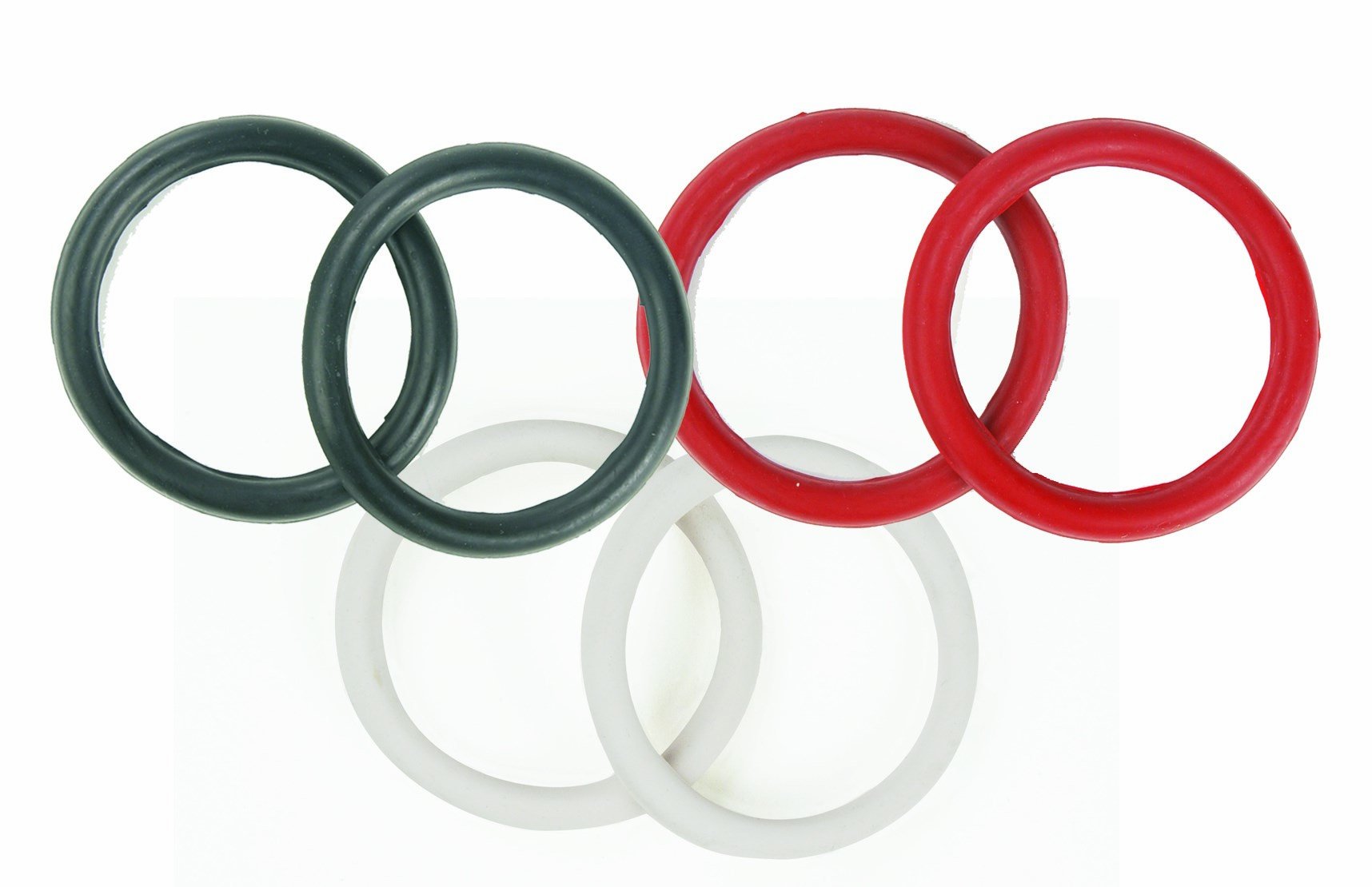Centaur Red Rubber Peacock Bands for Hair & Crafts